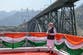 Pictured: World’s highest railway arch bridge ‘taller than Eiffel Tower’ opened in India
