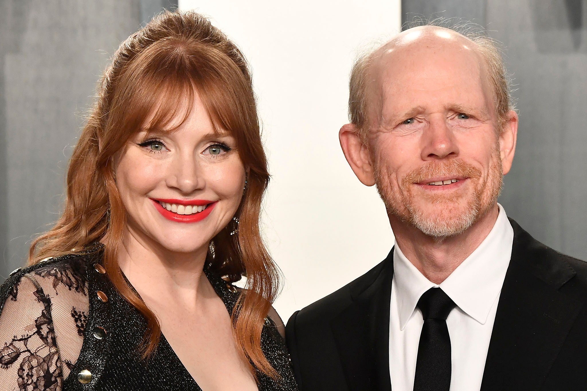 Creative dynasty: Howard with her father Ron in 2020