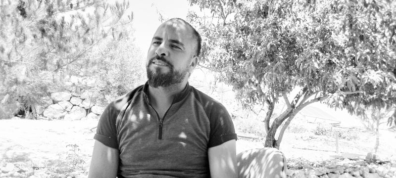 Jaber, a husband and father of five sons, witnessed his home being demolished in Khalet al-Daba'a