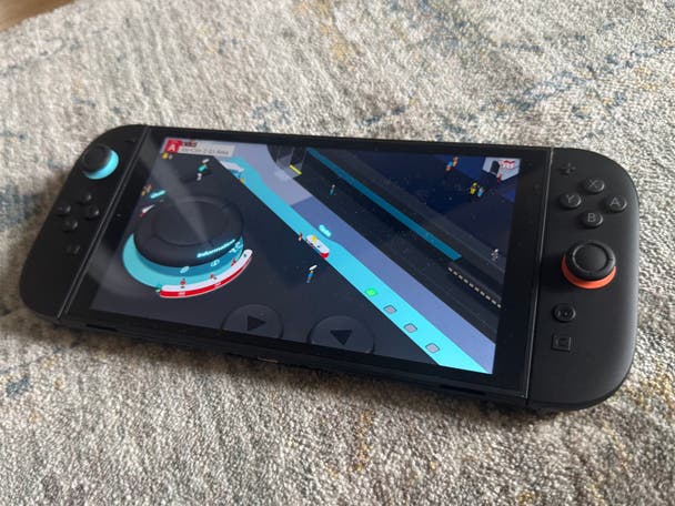 A Nintendo Switch 2 console running the The Nintendo Switch 2 Welcome Tour