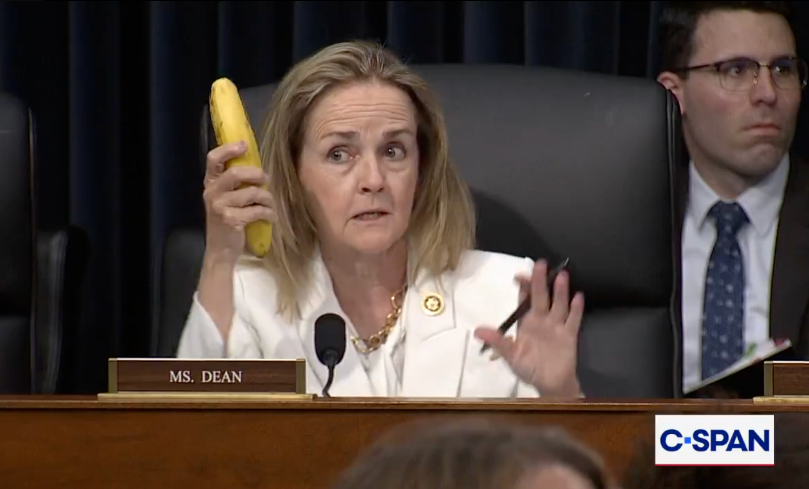 Rep. Dean used the banana to make her point