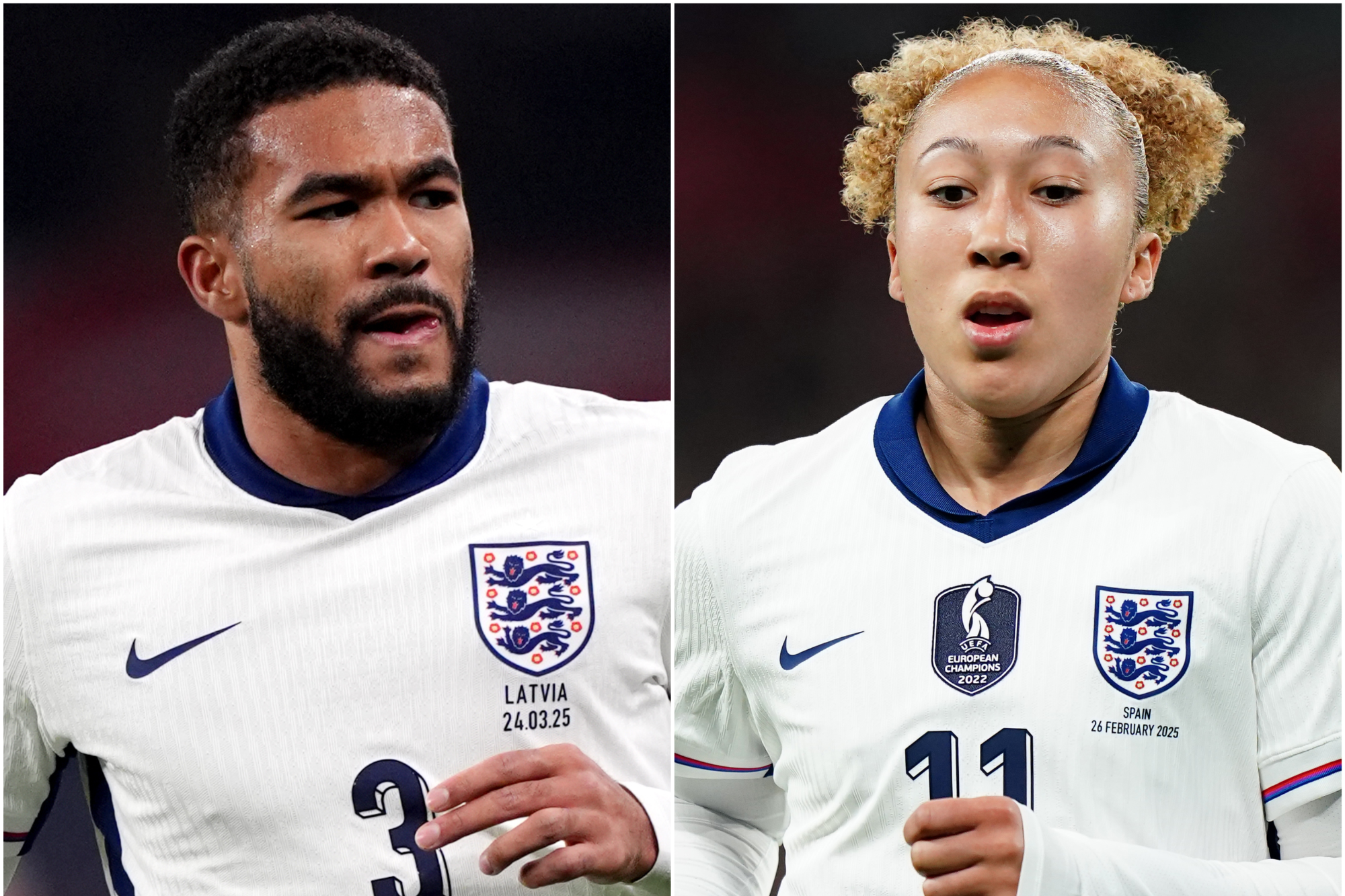 Reece and Lauren James are both England players (PA)
