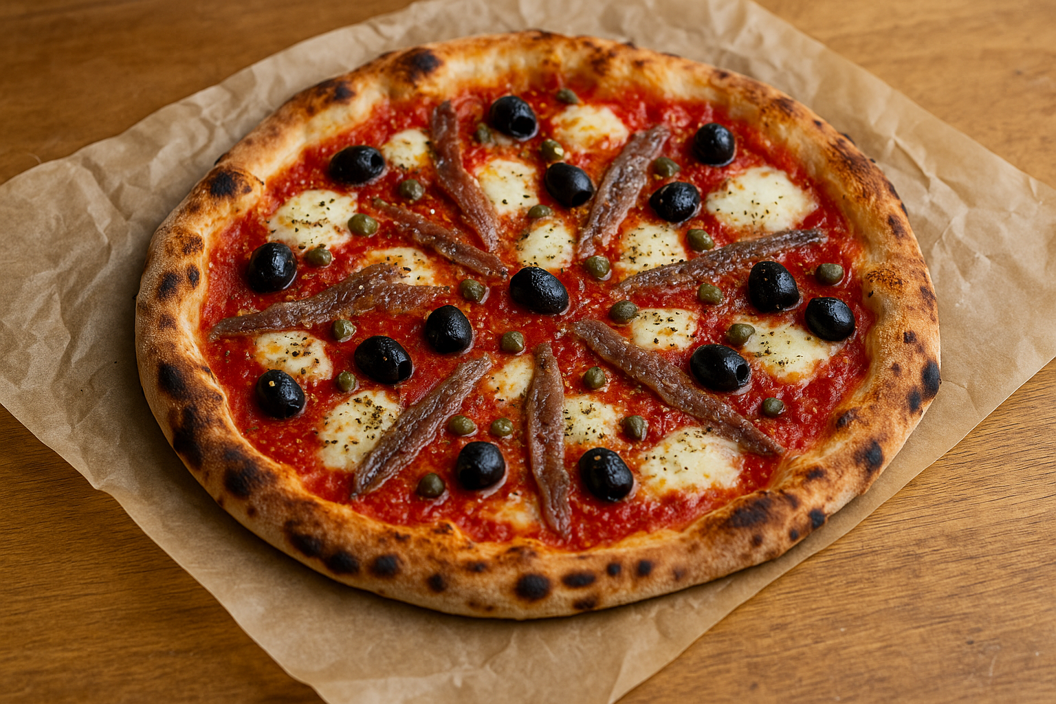 Salty, punchy and not up for debate – this is pizza with an opinion. Dad’s favourite, and now mine too