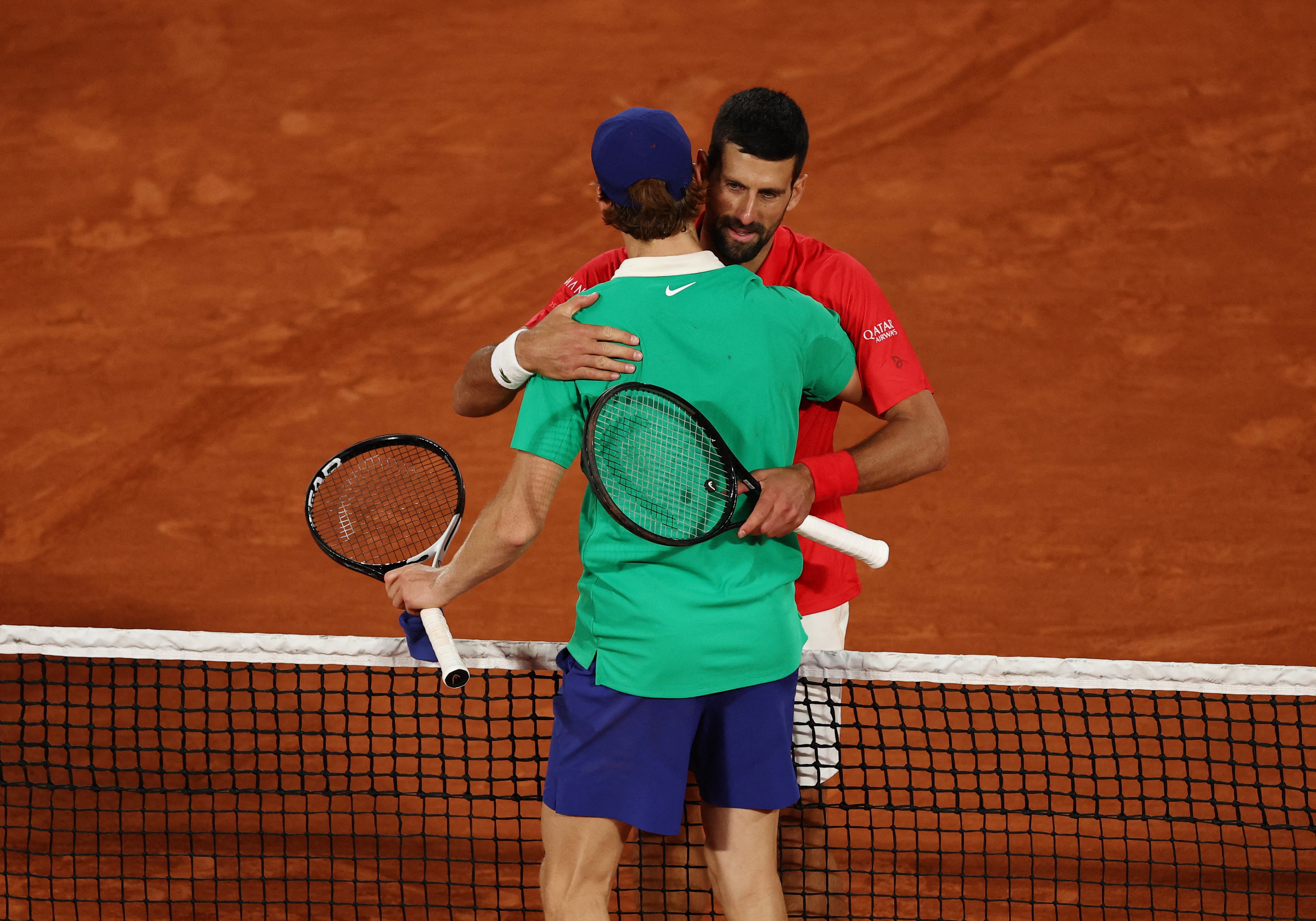 Novak Djokovic considers future after French Open defeat as Jannik Sinner sets up Carlos Alcaraz final - live