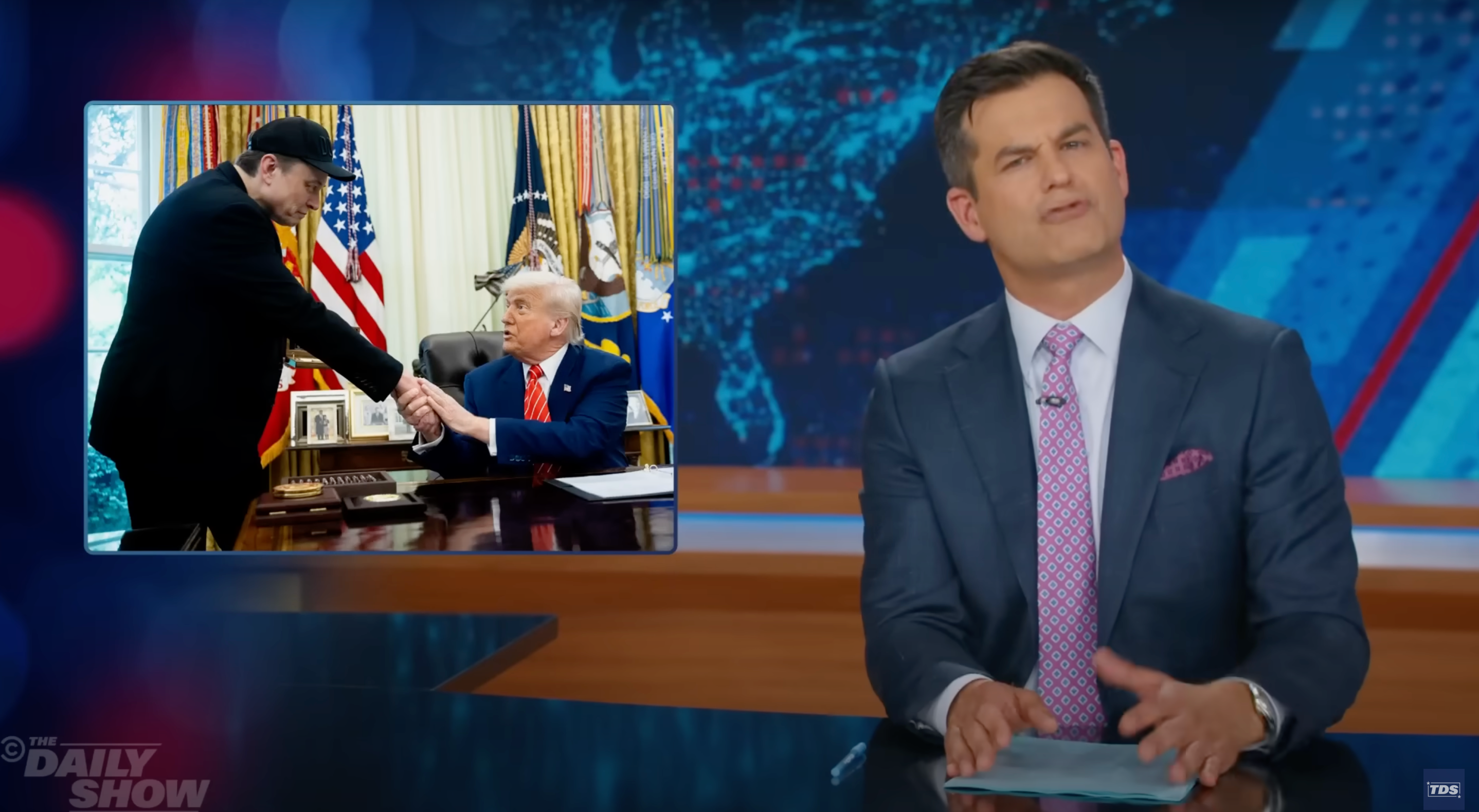 ‘World War Douche’: Late night shows ruthlessly torch breakup of Trump-Musk bromance