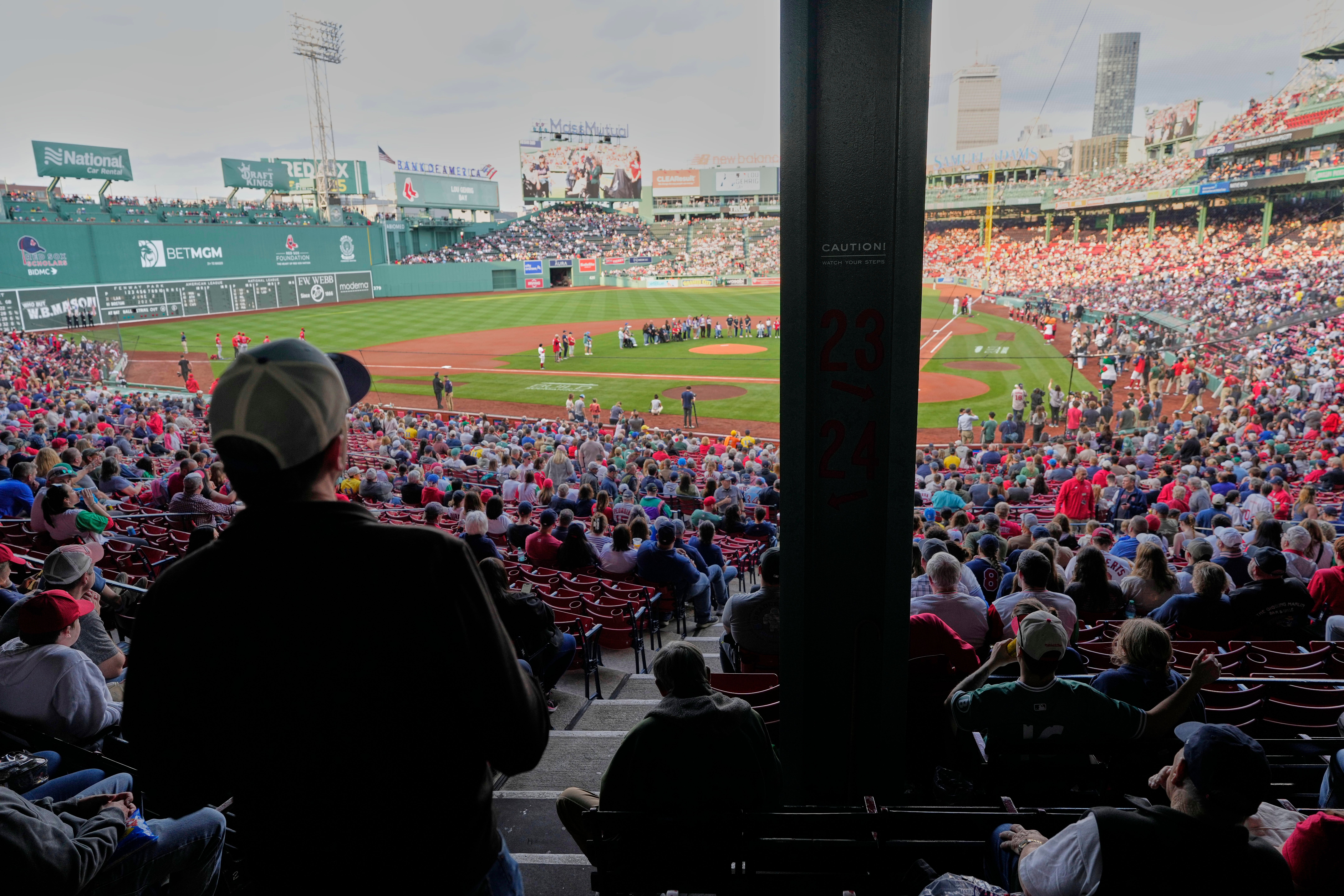 Fenway Park is a popular spot during marathon weekend in Boston