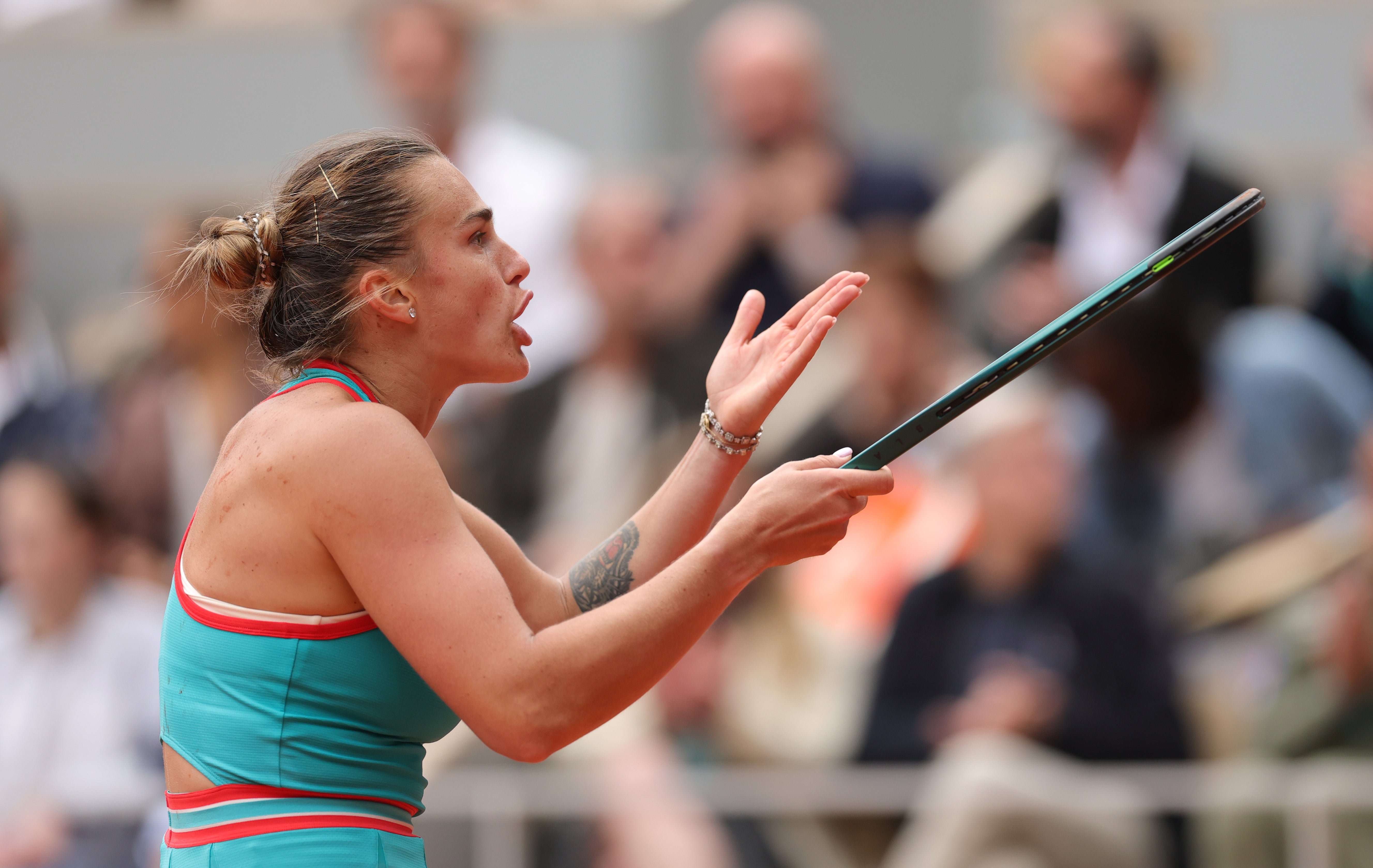 Sabalenka byla opět frustrována Gauffovými obranný dovednost, když se její chyby připojily