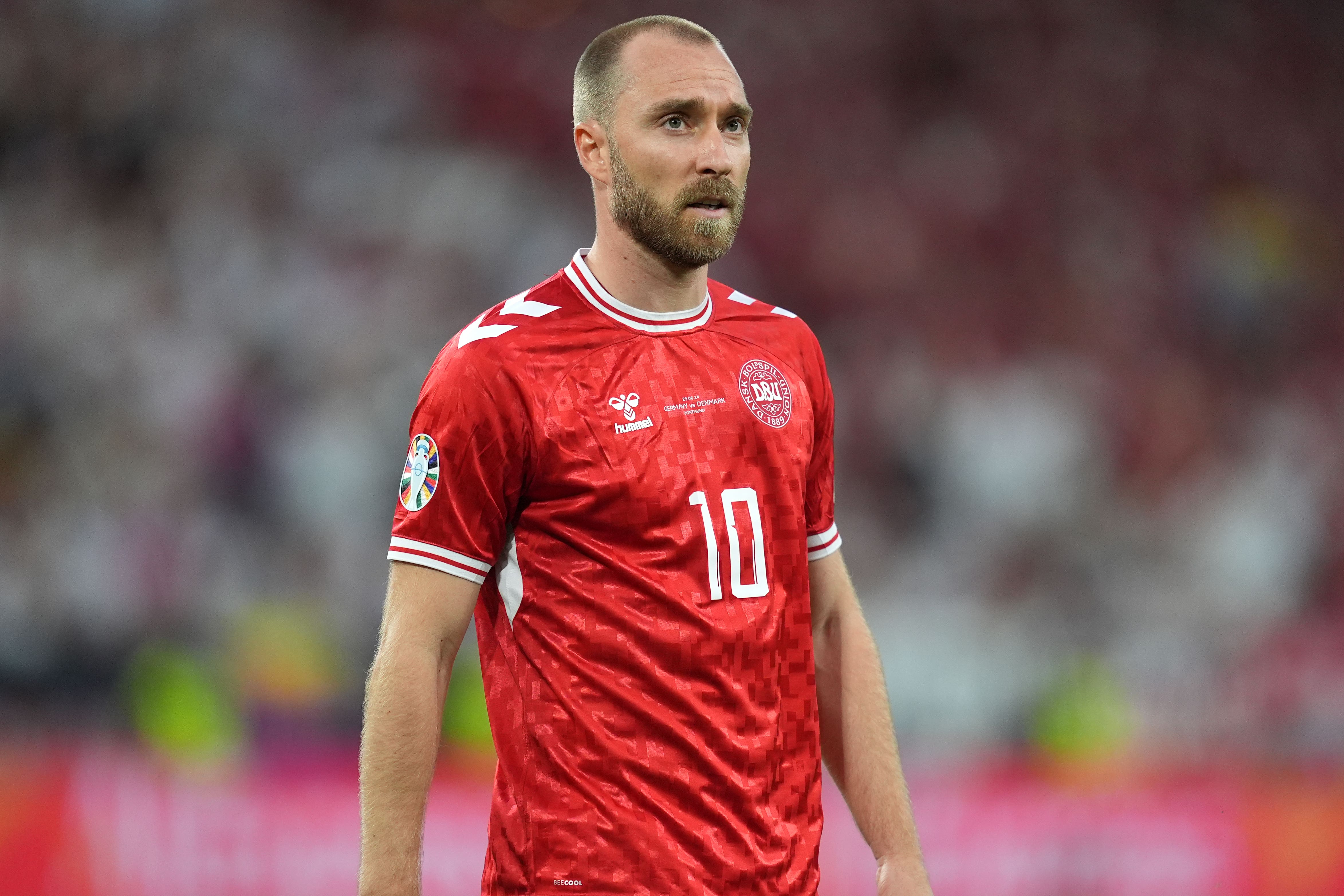 Christian Eriksen struck the winner for Denmark (Martin Rickett/PA)