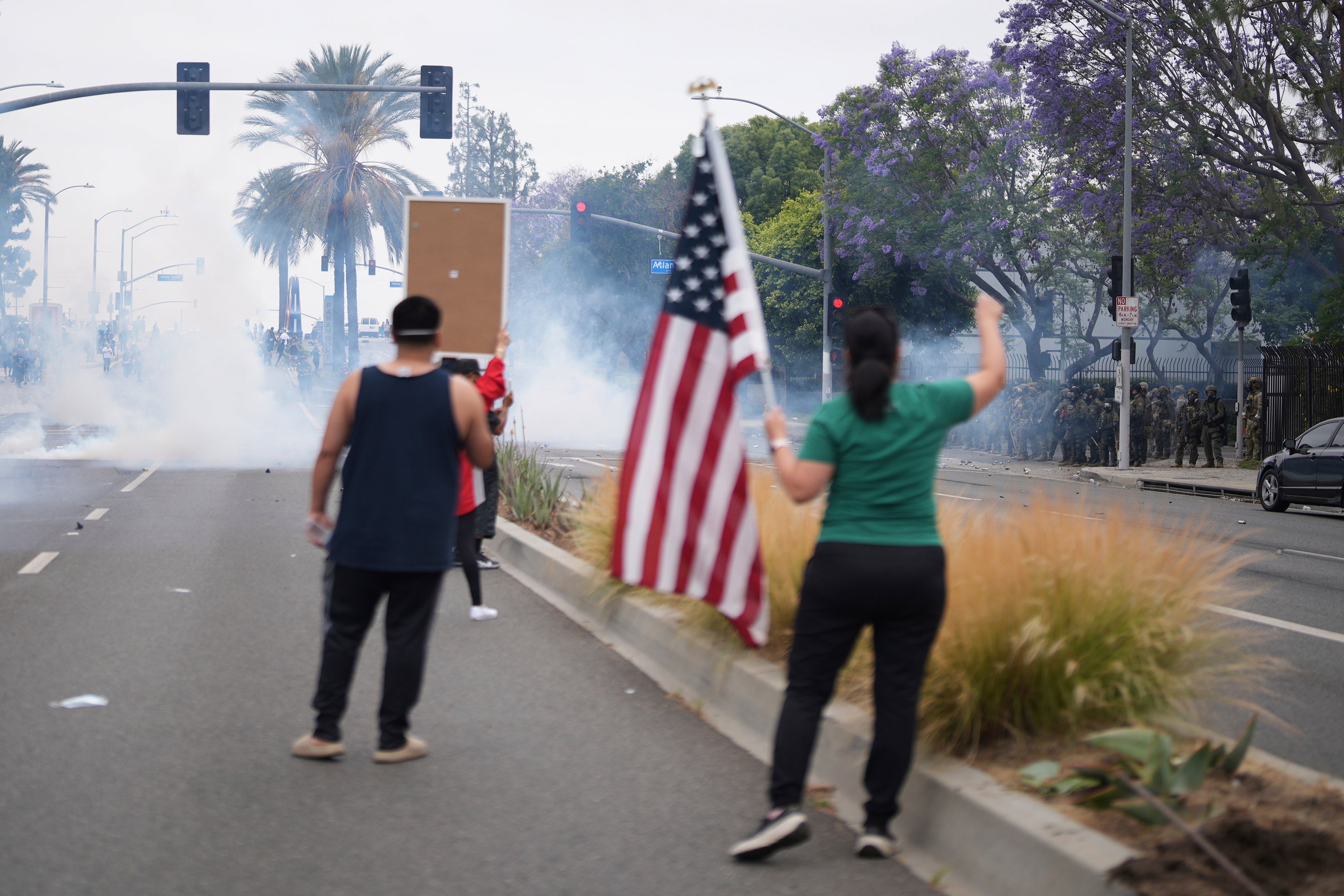 The arrests have sparked angry scenes in the streets for two days running