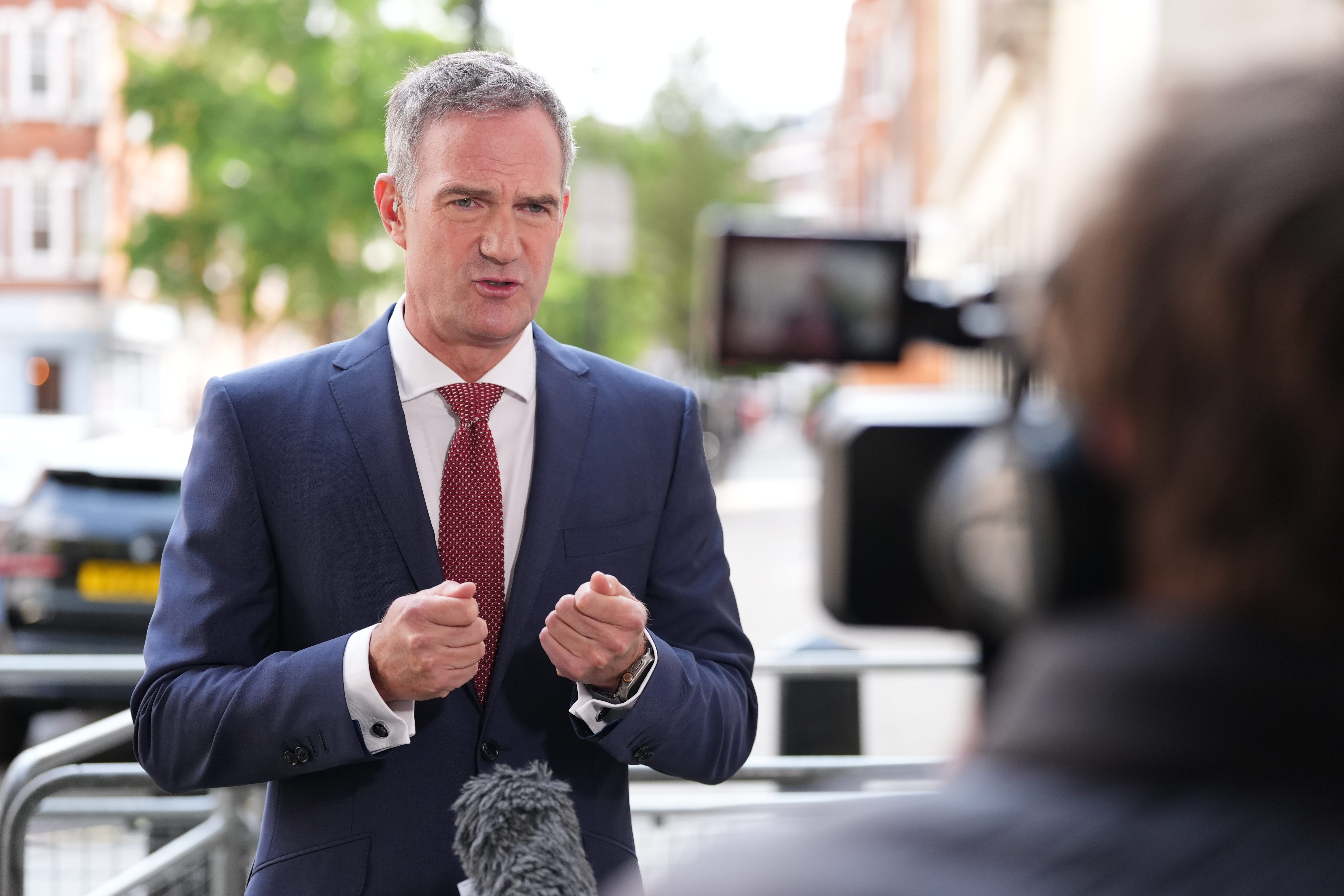 Science and Technology Secretary Peter Kyle during an interview outside BBC Broadcasting House in London on Sunday (Jonathan Brady/PA)