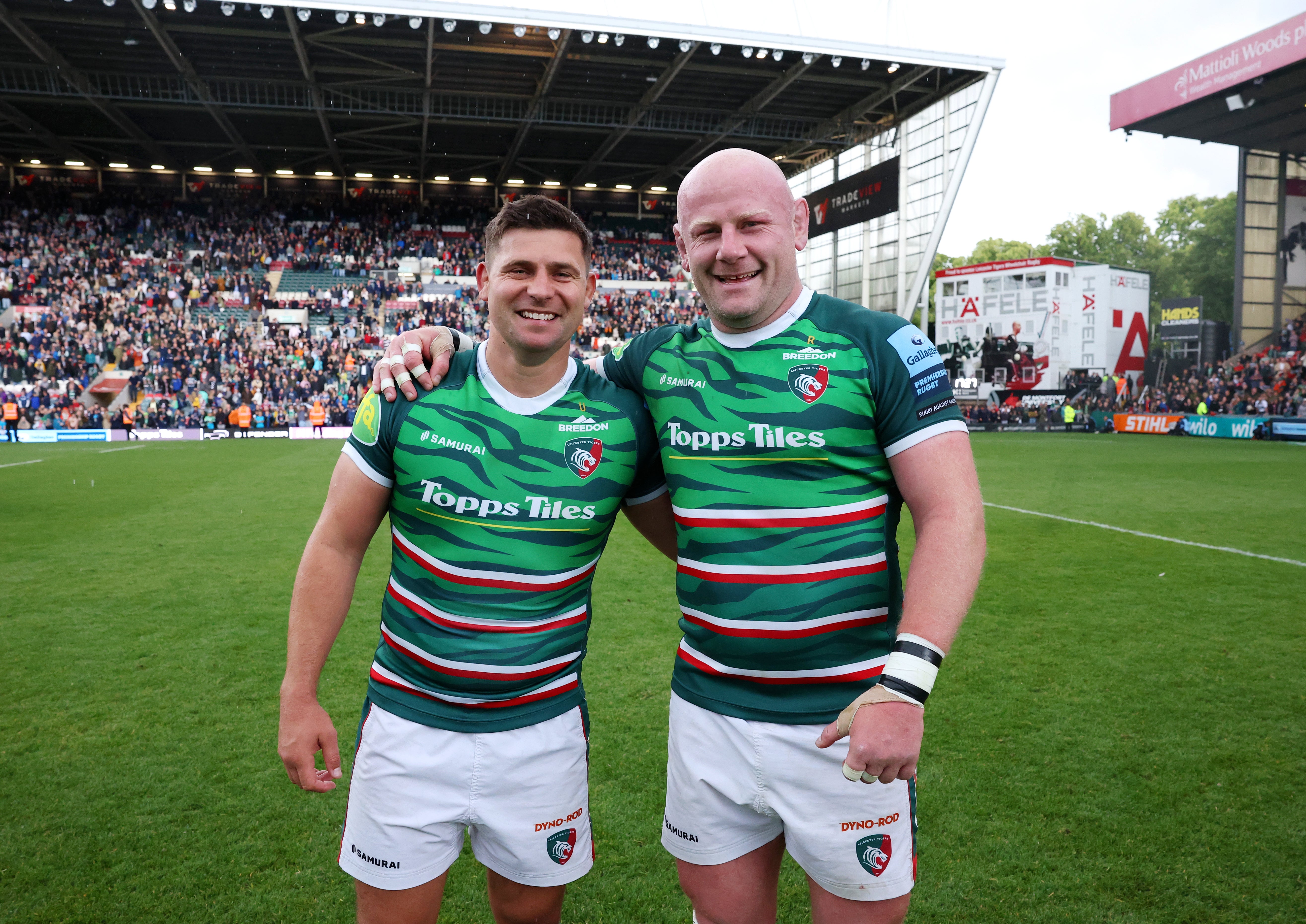 The retiring Ben Youngs (left) and Dan Cole will get a chance at the perfect ending
