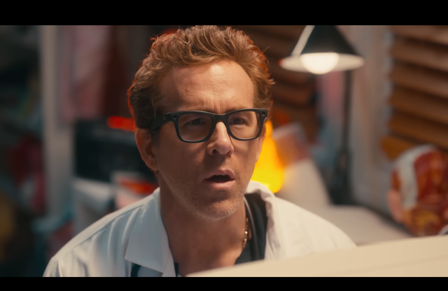 <p>Ryan Reynolds in the post-'Deadpool' trailer skit</p>