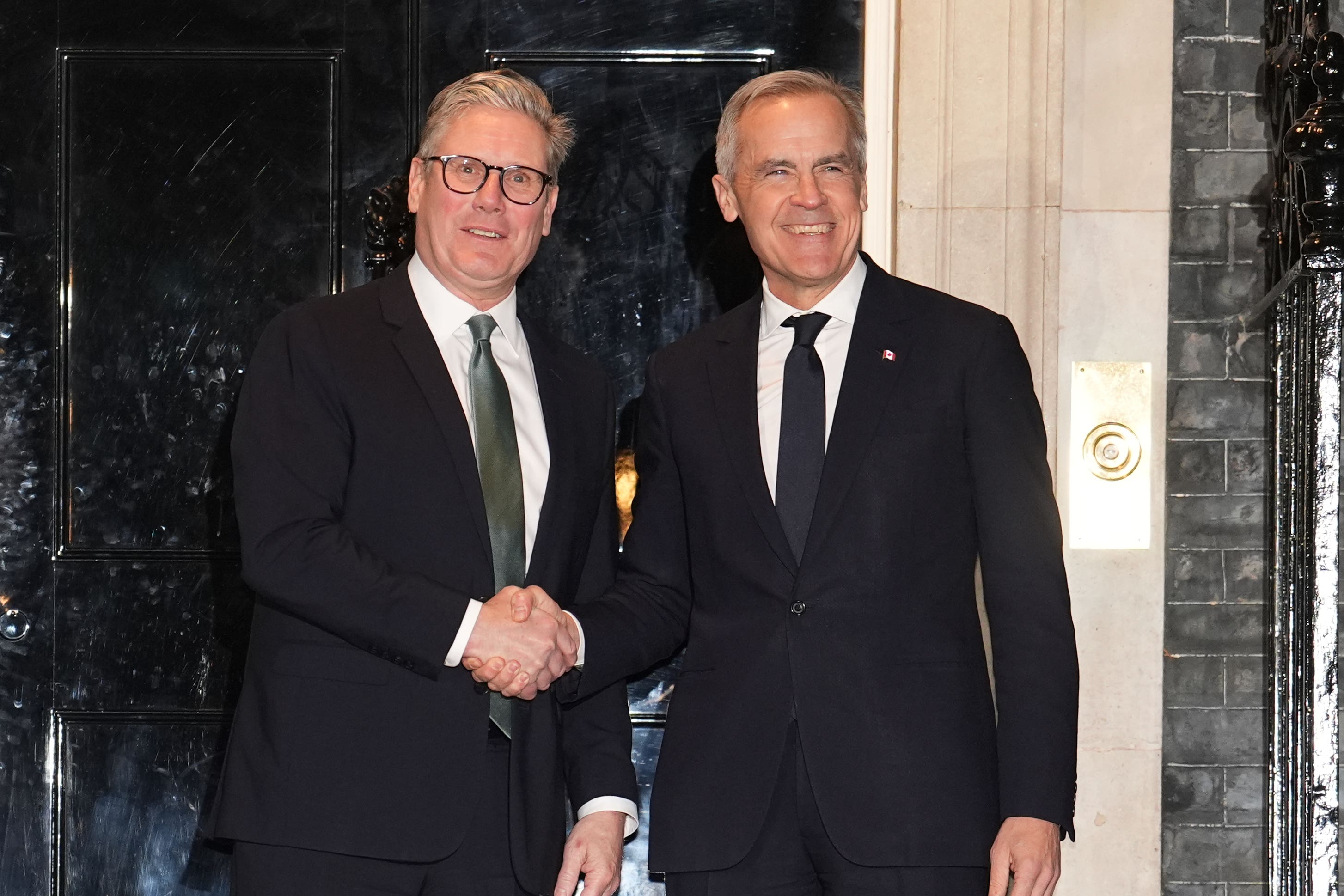Sir Keir Starmer welcomed Prime Minister of Canada Mark Carney to 10 Downing Street