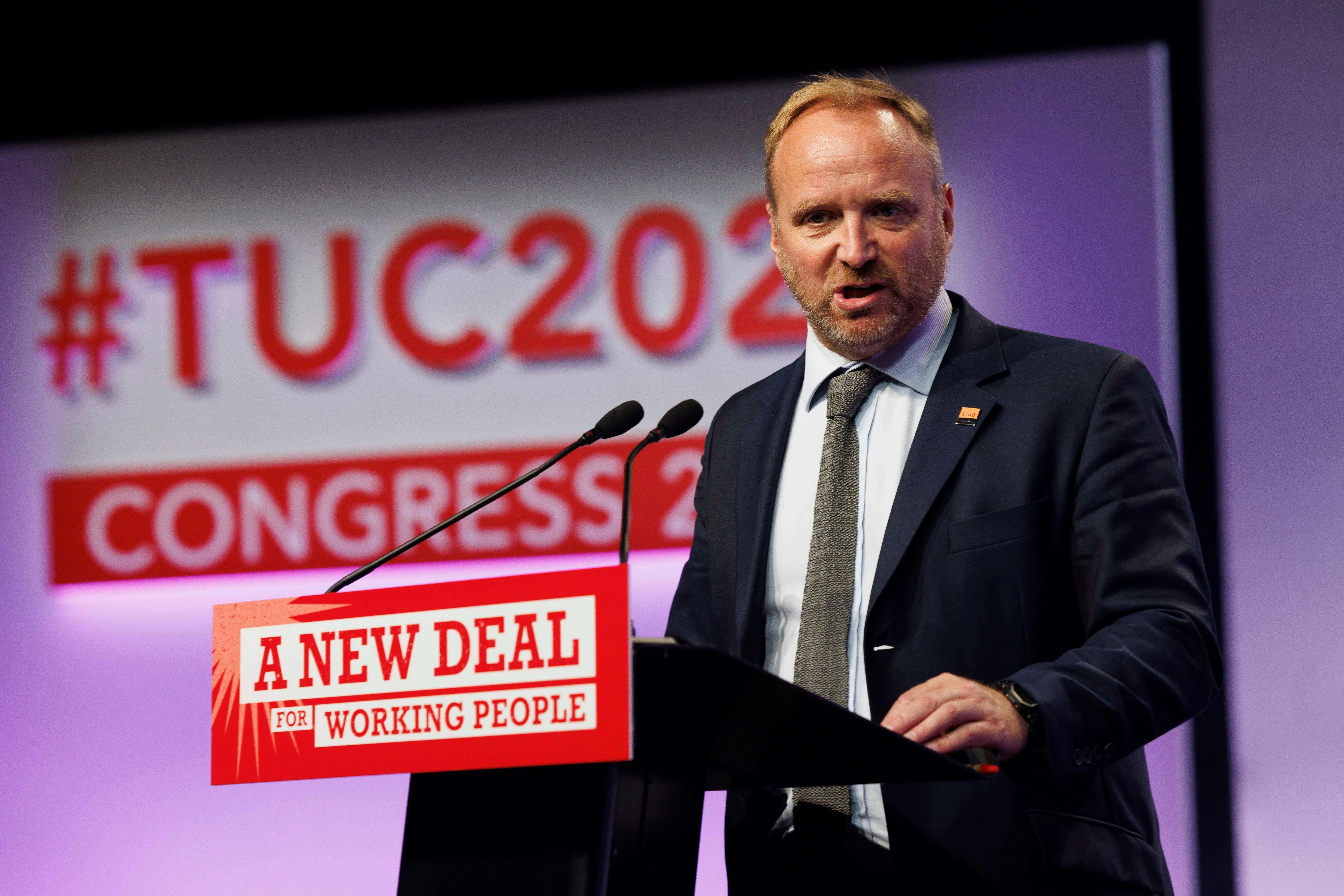 Gary Smith is general secretary of the GMB union (Alamy/PA)