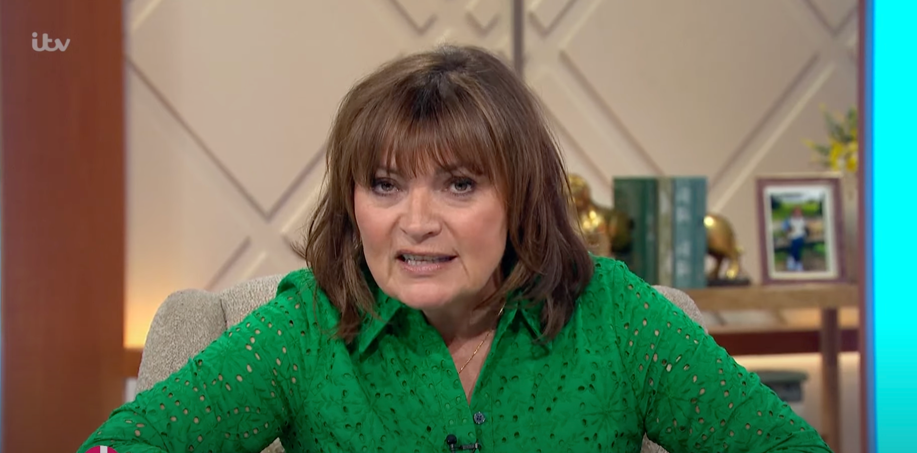 Kelly briefly mixed-up two names during her interview