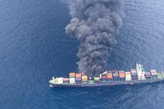 Four missing after multiple explosions on Singapore-flagged cargo ship off India’s Kerala coast