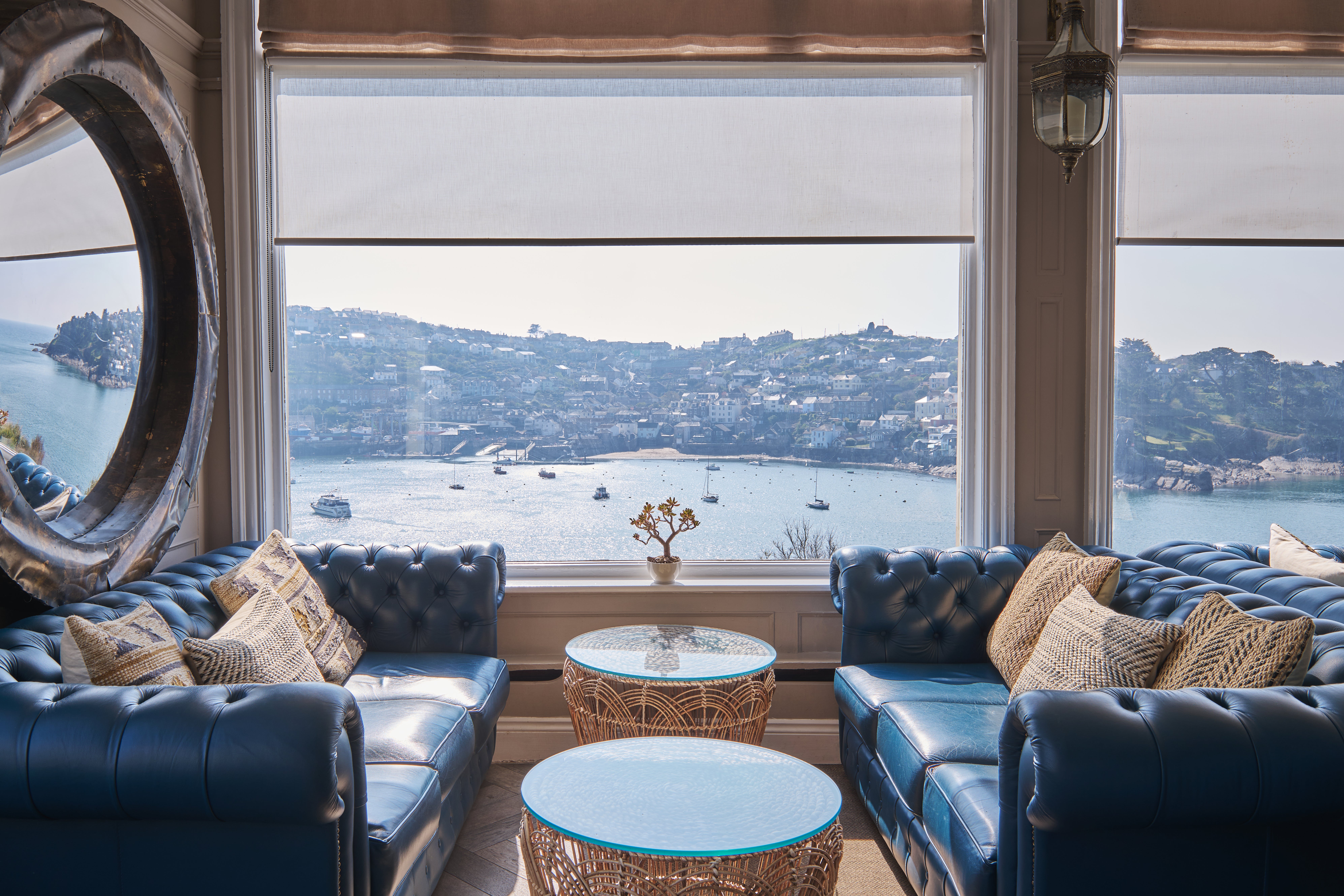 Sip pre-dinner cocktails with a view Harbour Hotel Fowey