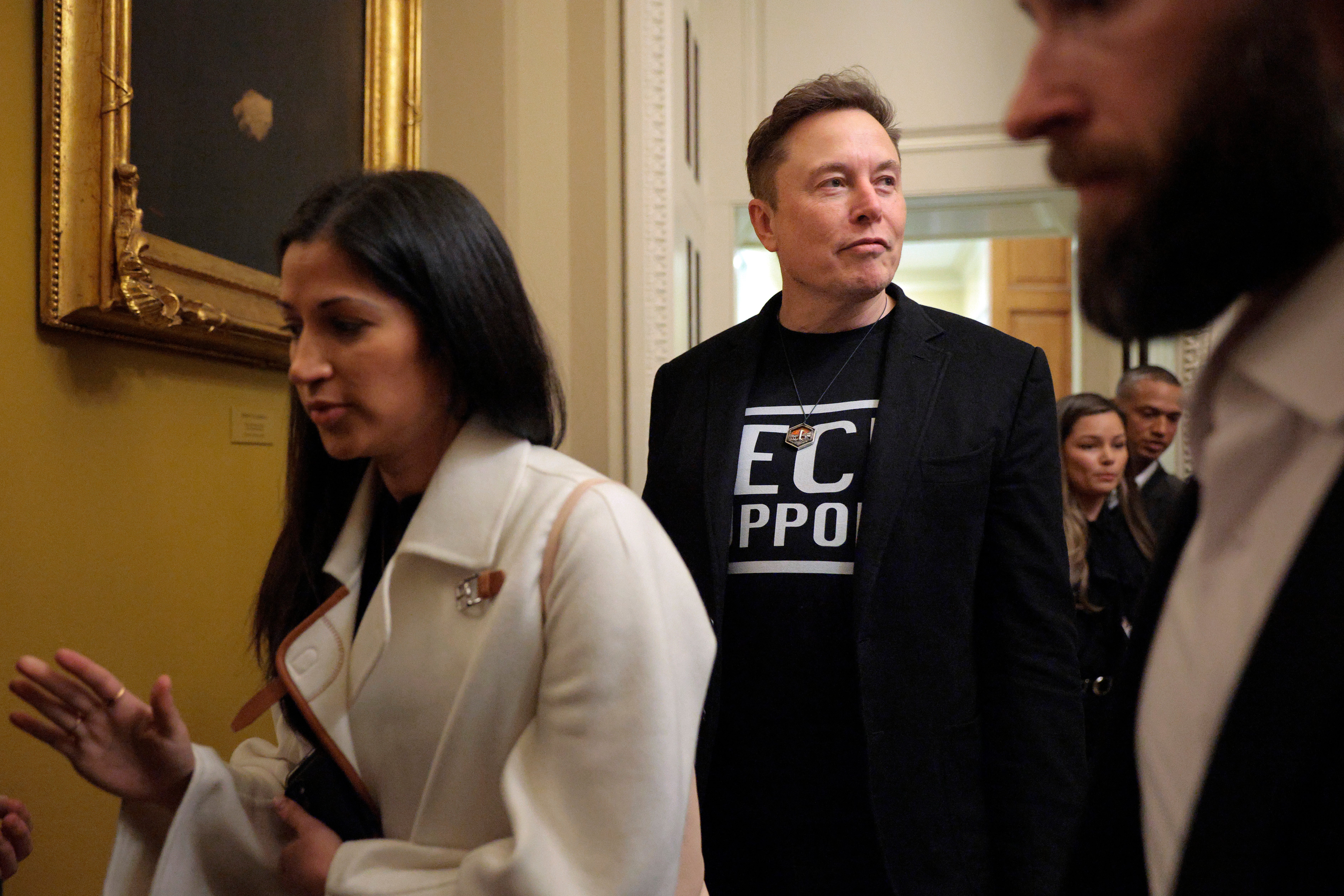 Katie Miller has ended her working relationship with Elon Musk in order to focus on a new podcast, Axios learned.