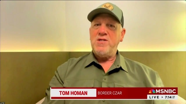 Border czar Tom Homan complains that an NBC reporter took him "out of context" when he threatened to arrest Gavin Newsom and Jaren Bass if they "crossed the line" amid the Los Angeles protests over the Trump administration's deportations.