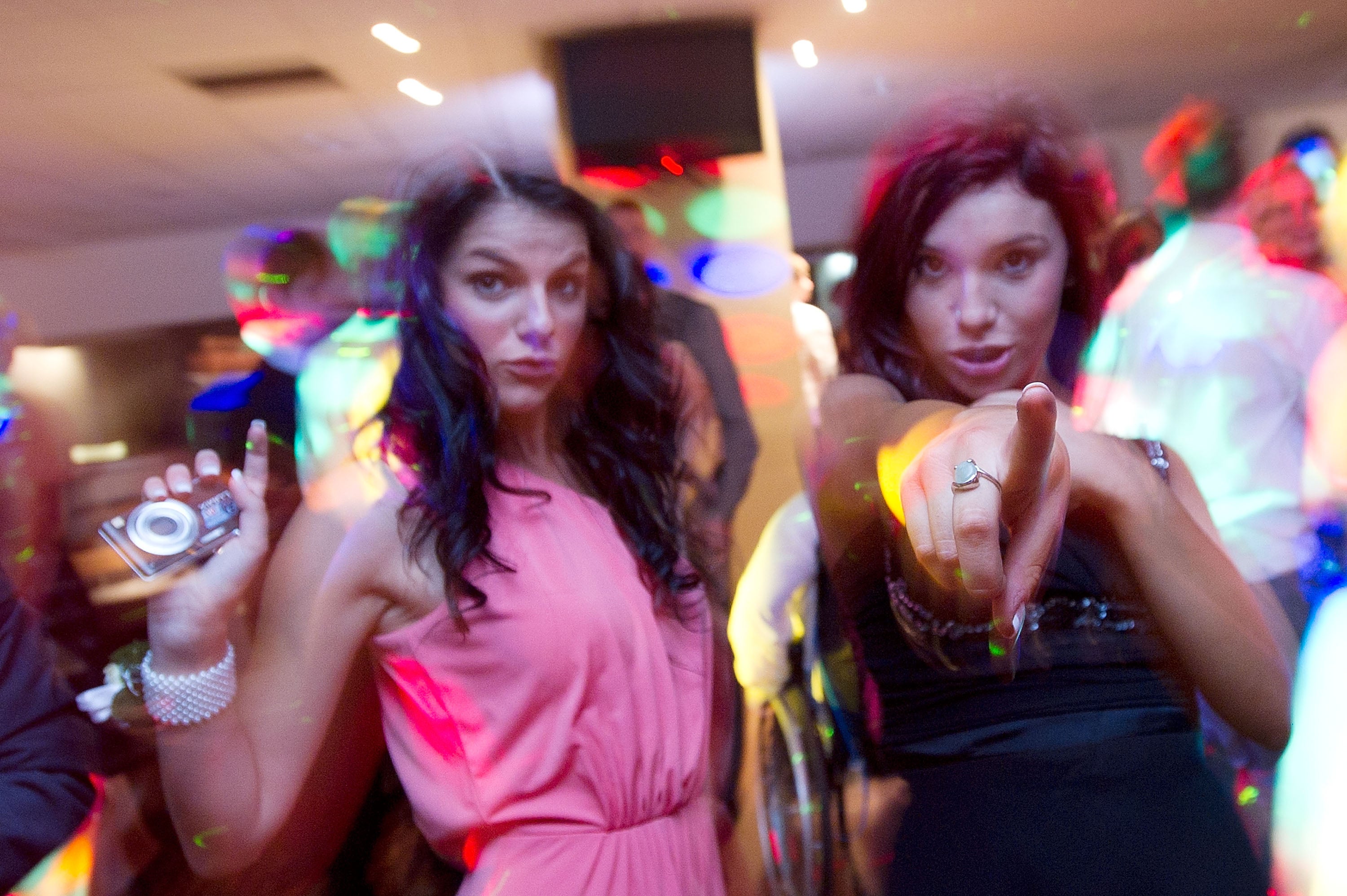 Students on the dance floor at St James' Park, Newcastle, in 2011