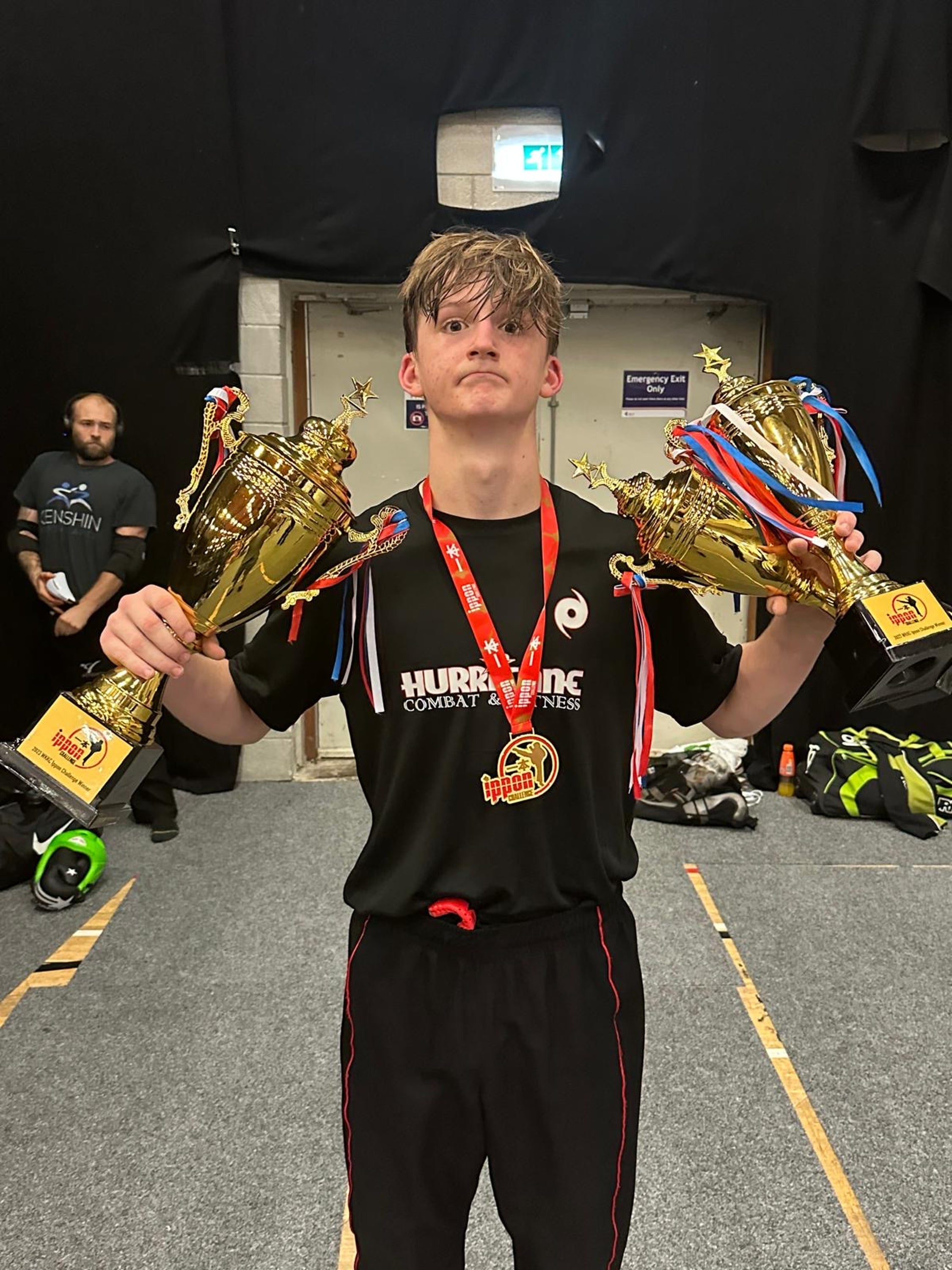 Alex collapsed after the third and final round of a "light contact" kickboxing bout