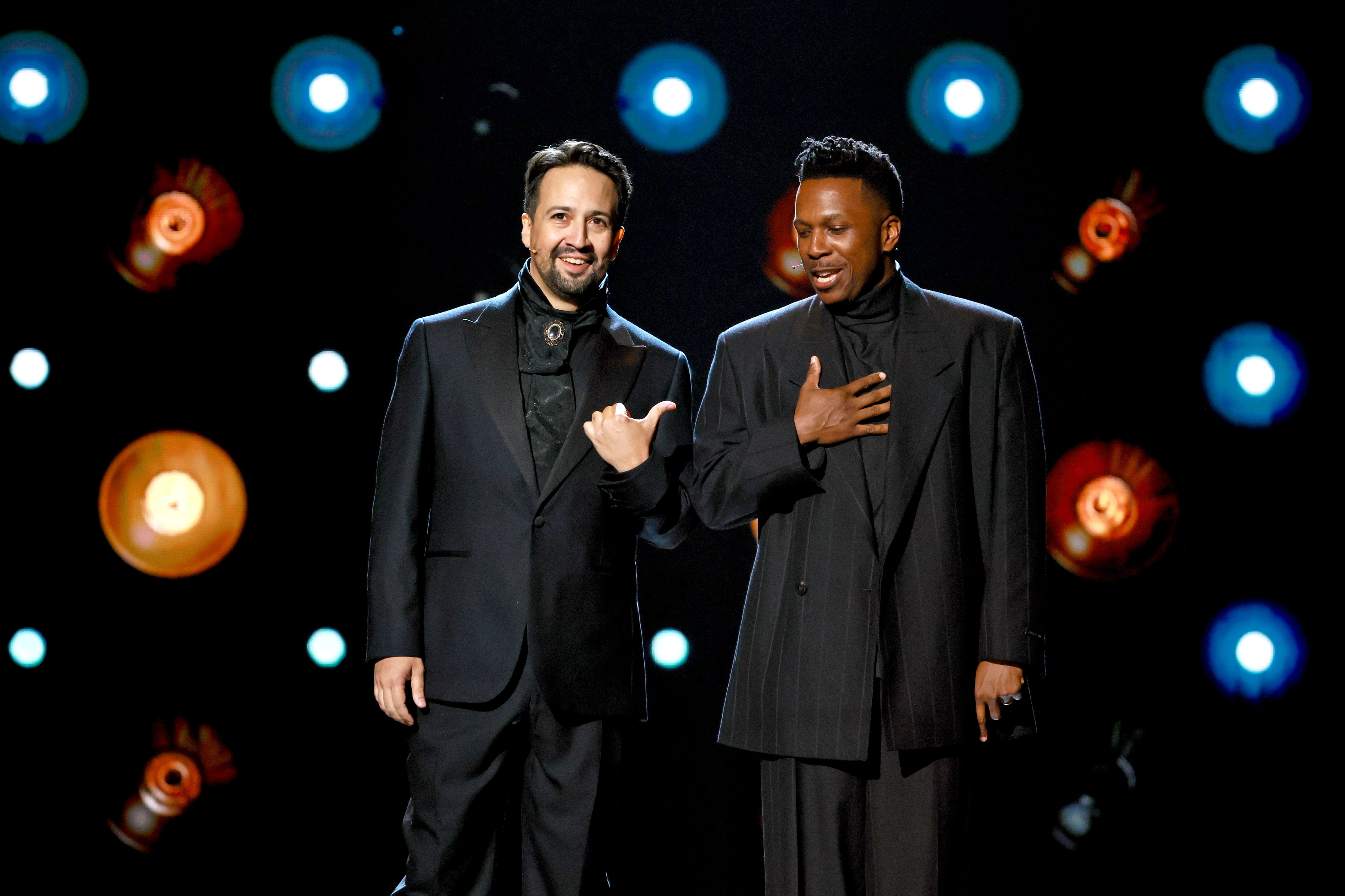 Lin-Manuel Miranda and Leslie Odom, Jr. reunited at the Tony Awards