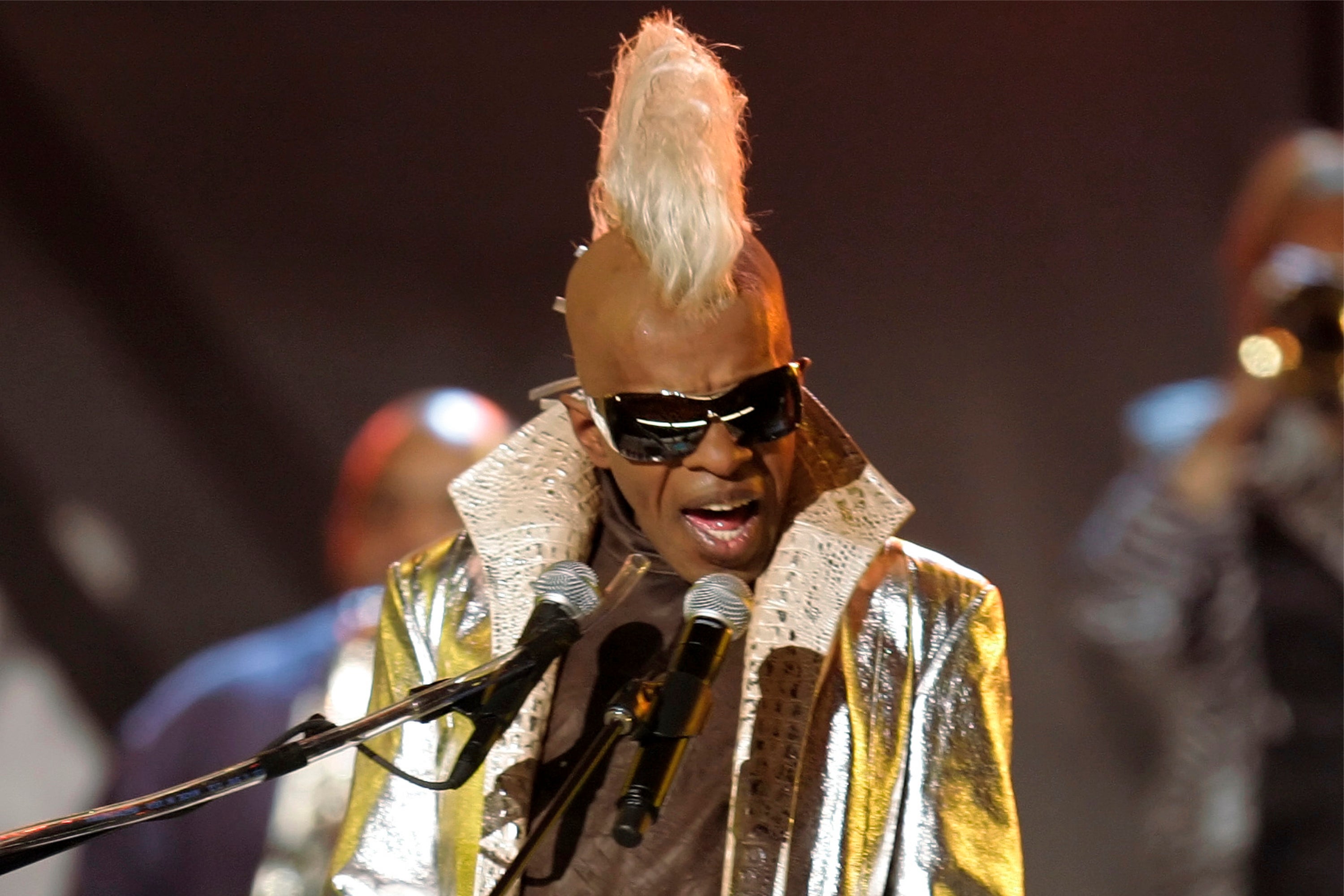 Sly Stone performing at the 2006 Grammys