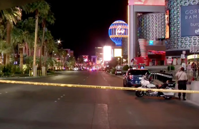 The shooting took place near the Bellagio.