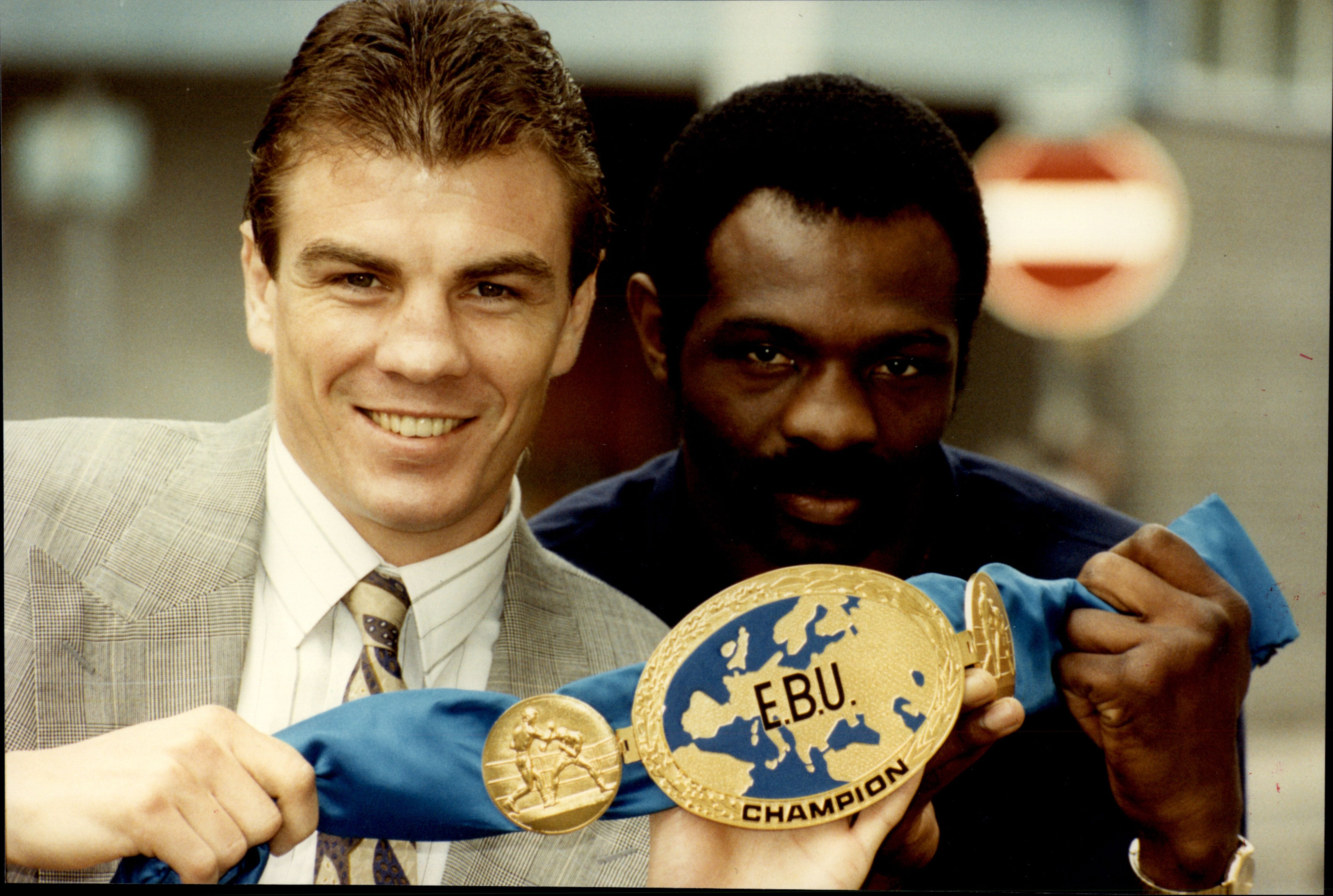 Mark Kaylor and James Cook before their European title fight