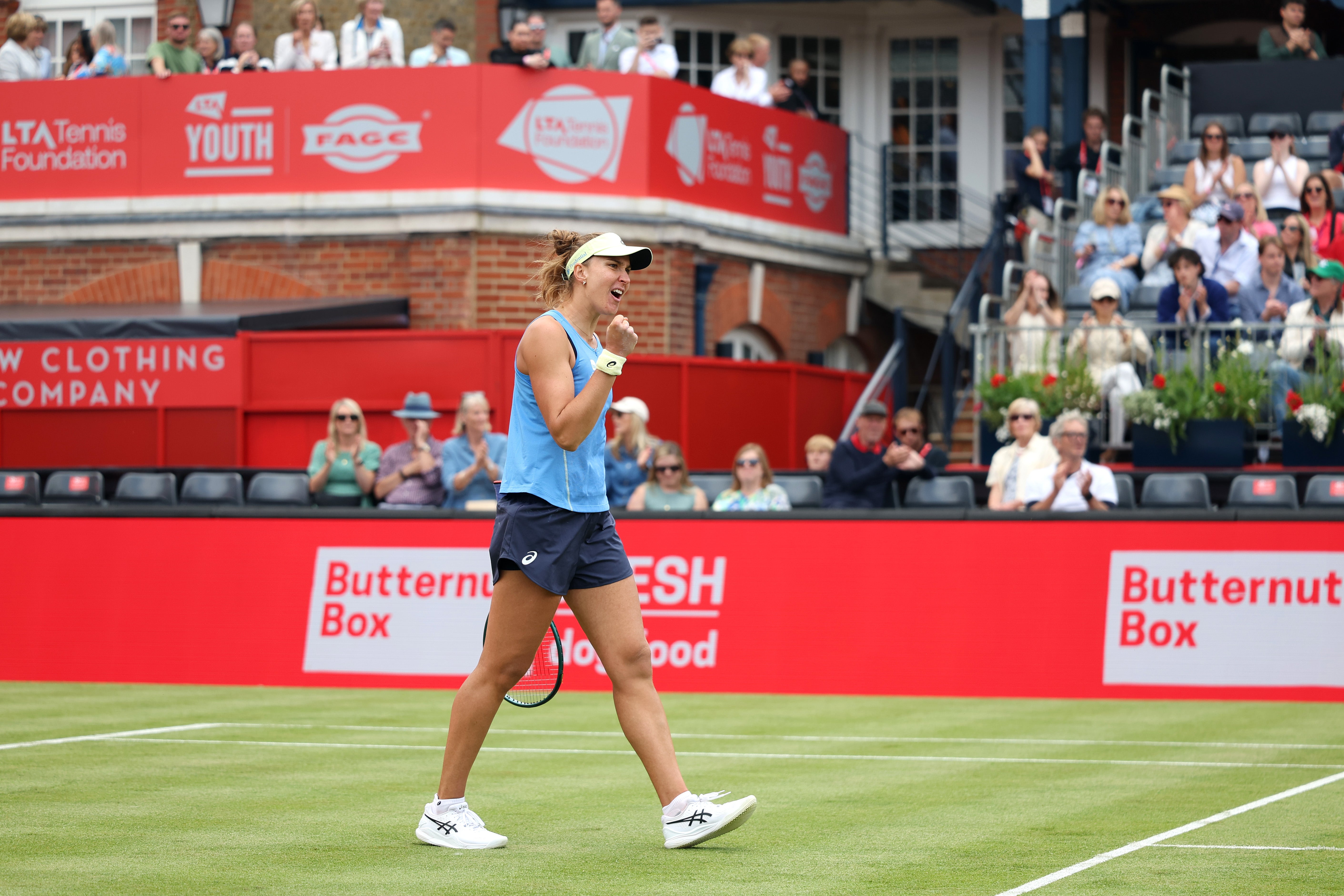 Beatriz Haddad Maia slaví vítězství nad Petra Kvitova