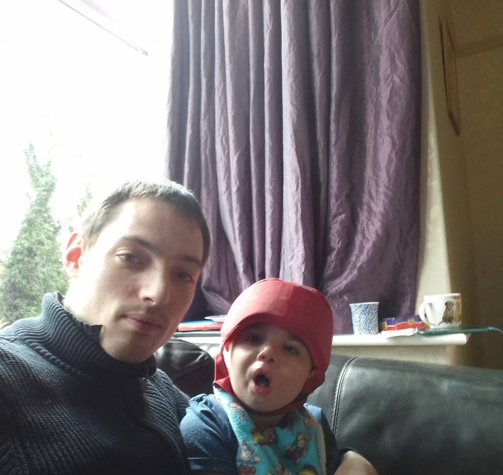 Chris Wellsted and his son Connor