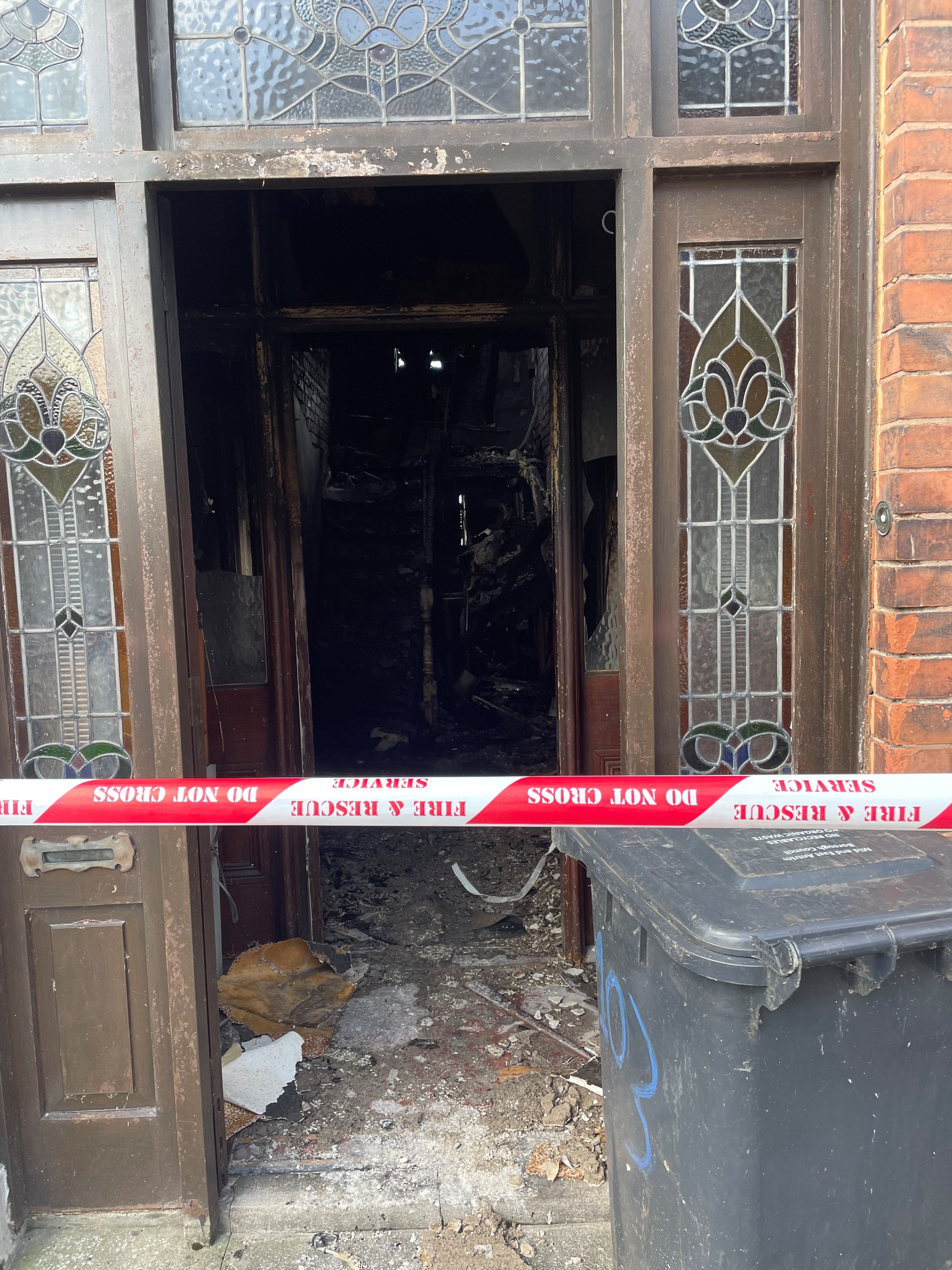 Houses in Clonavon Terrace suffered fire damage