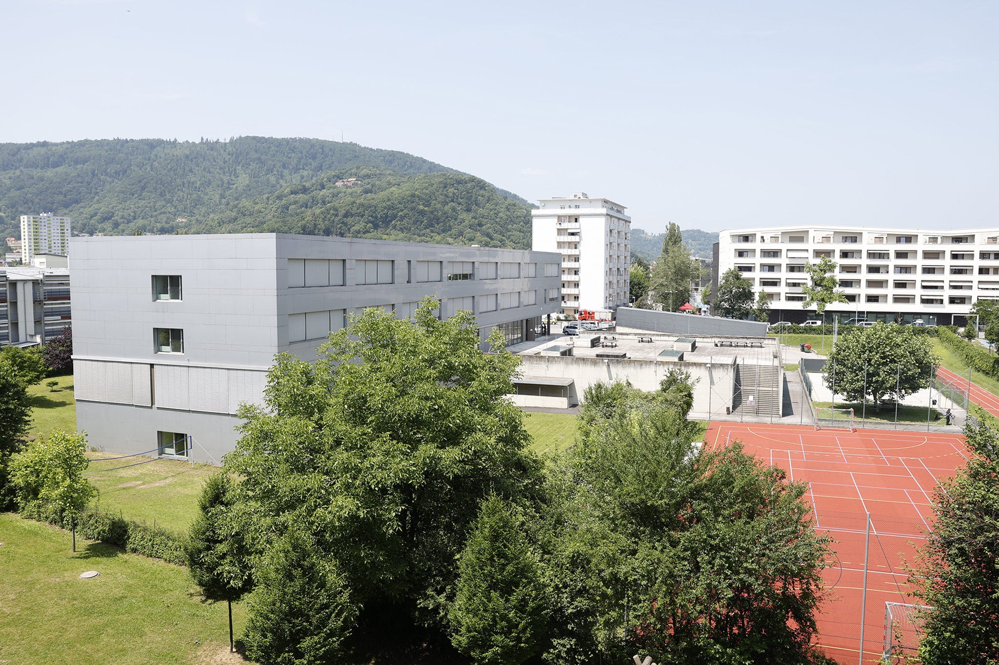 The Borg school in Graz, where the shooting took place