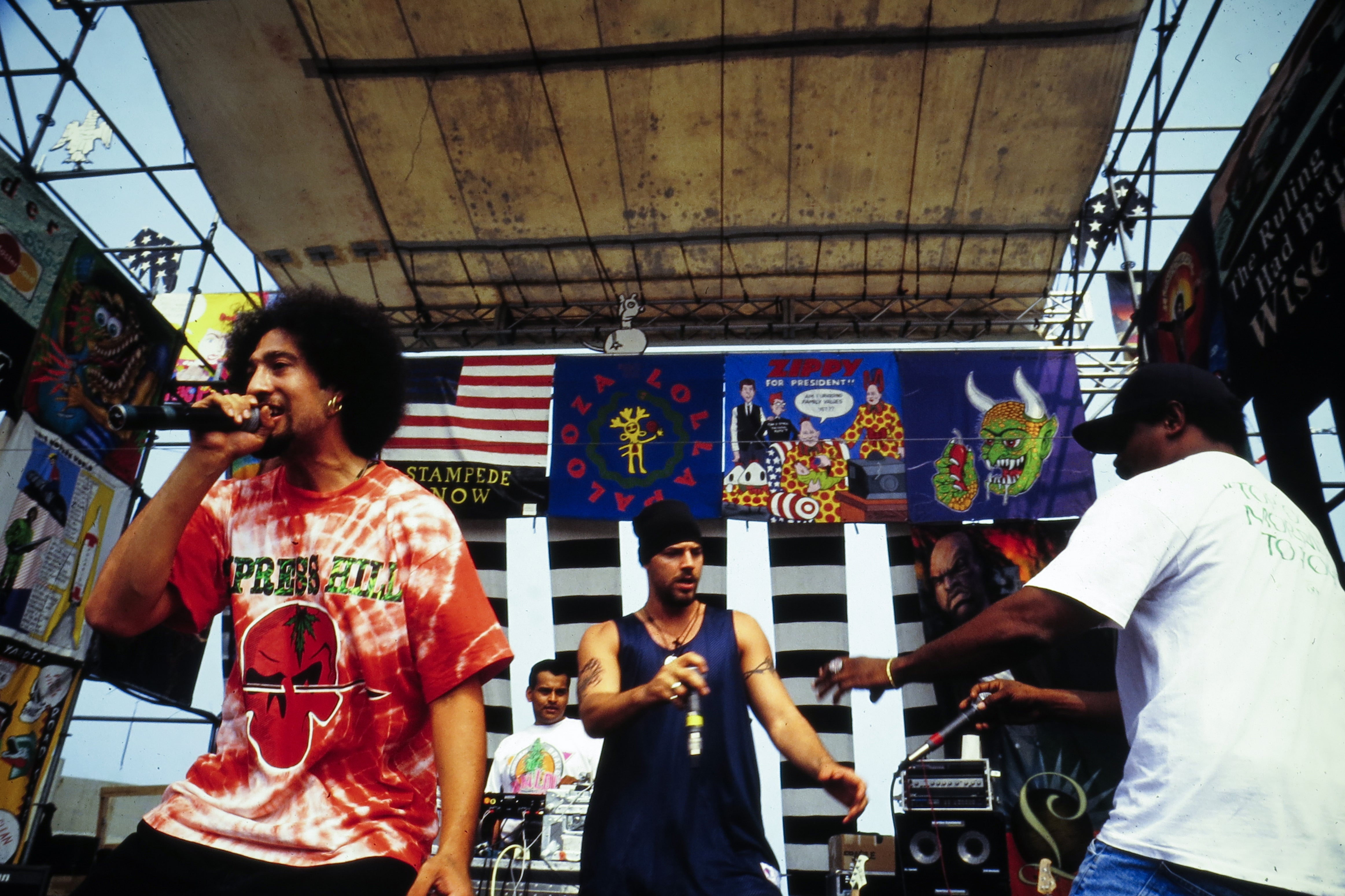 Cypress Hill performing at Lollapalooza in 1992