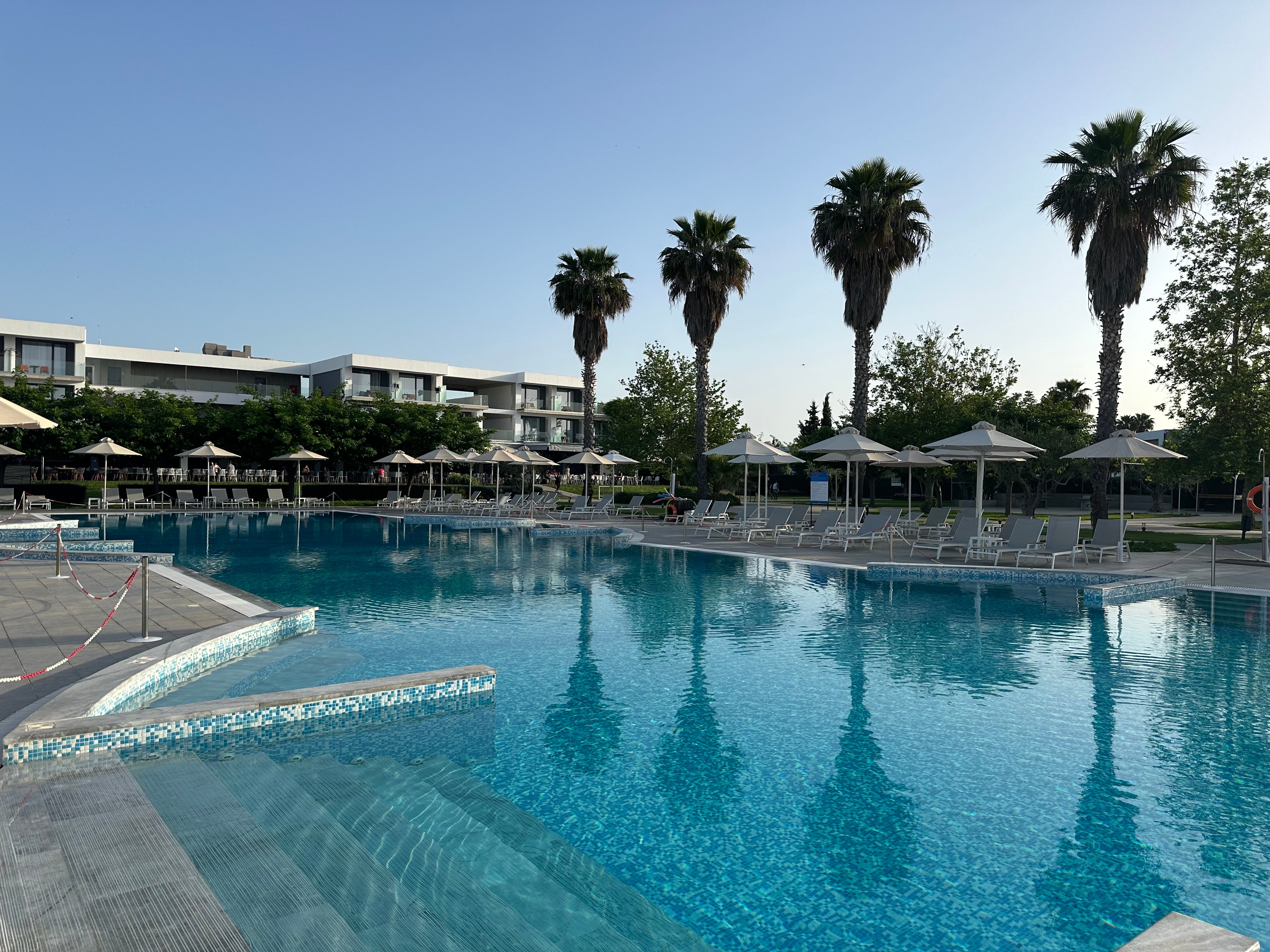 The pool is used for aqua-aerobics as well as swimming