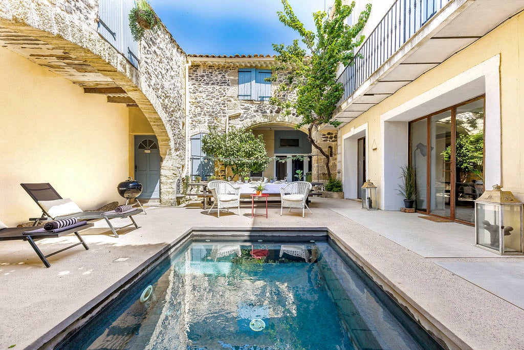 Chez Le Vigneron in Languedoc, France, is one of the top-three most-booked villas by Americans on the Oliver's Travels site