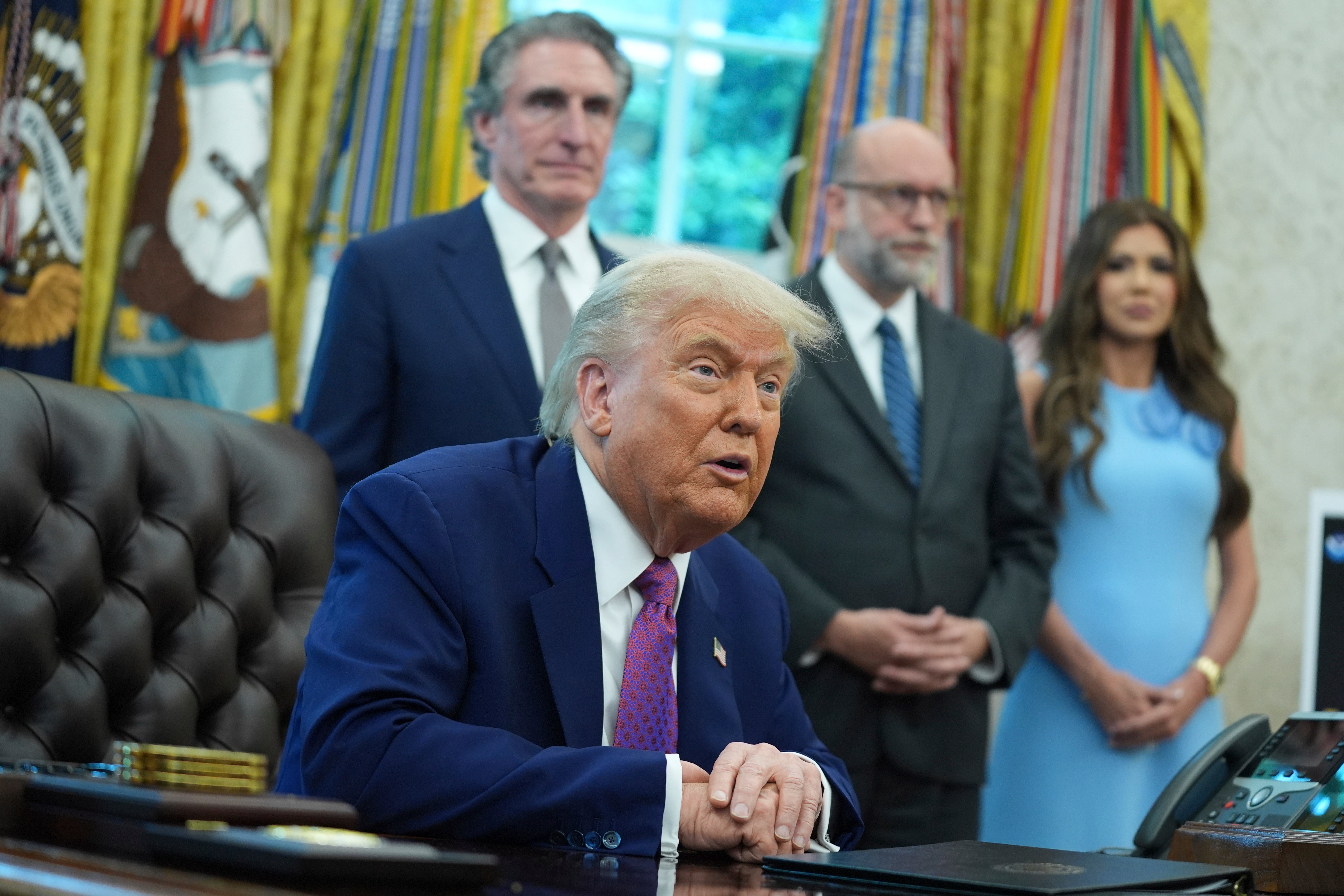 Trump threatens protesters who rain on his military parade Saturday ‘will be met with very big force’