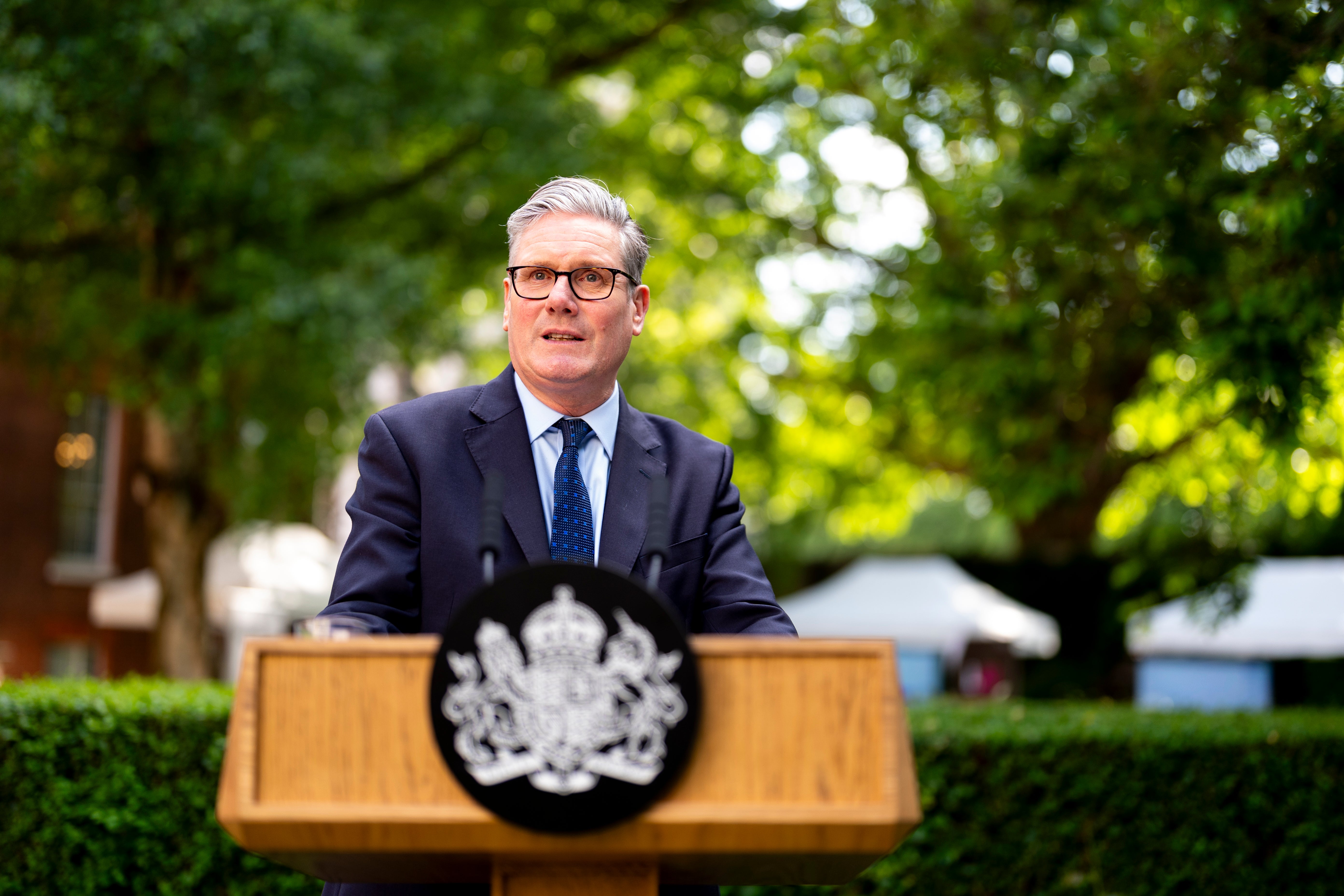 Sir Keir Starmer addressed the event on Monday, pledging to persuade the public that AI can improve millions of lives