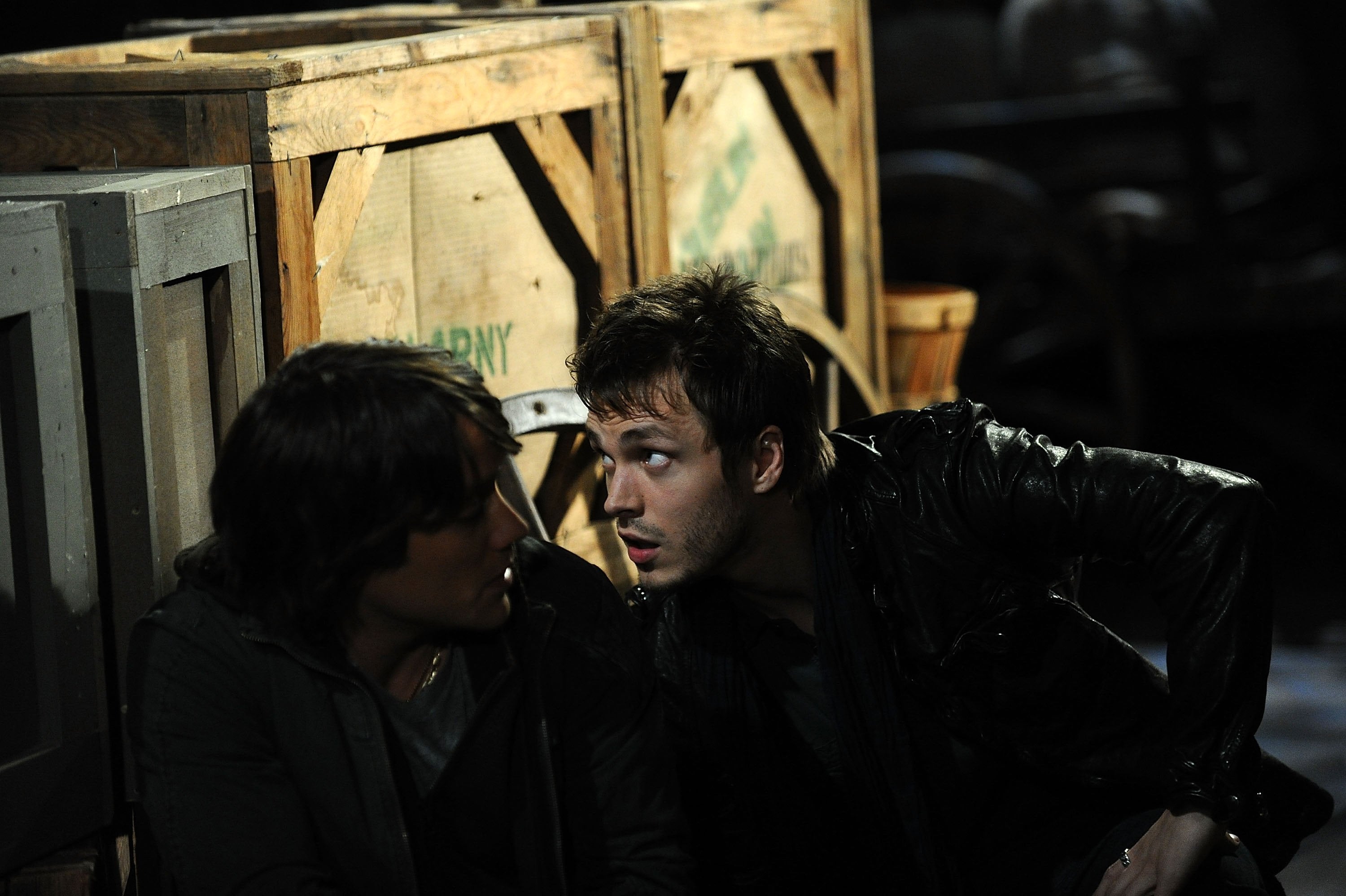 Jonathan Jackson (right) with Dominic Zamprogna in a scene from a 2010 episode of 'General Hospital'