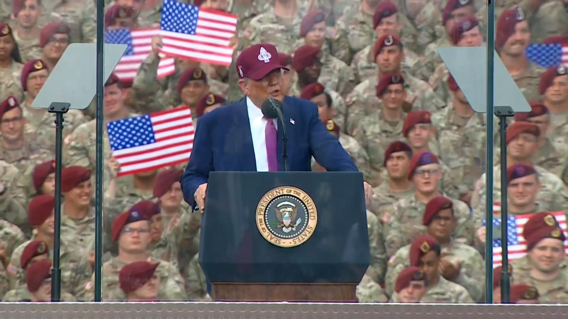 Watch: Trump says people who burn the American flag ‘should go to jail for a year’