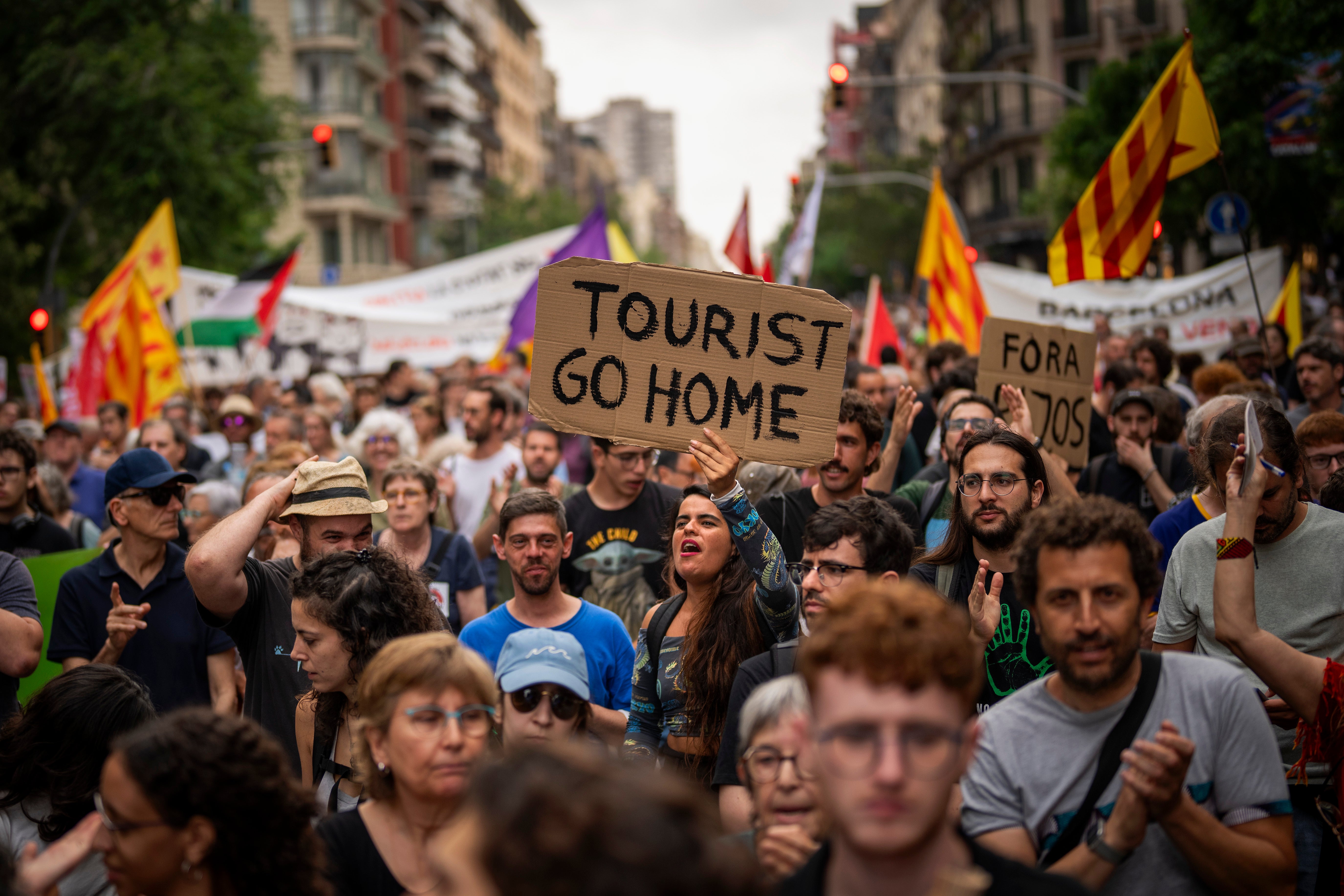 Protests have erupted in Europe over overtourism