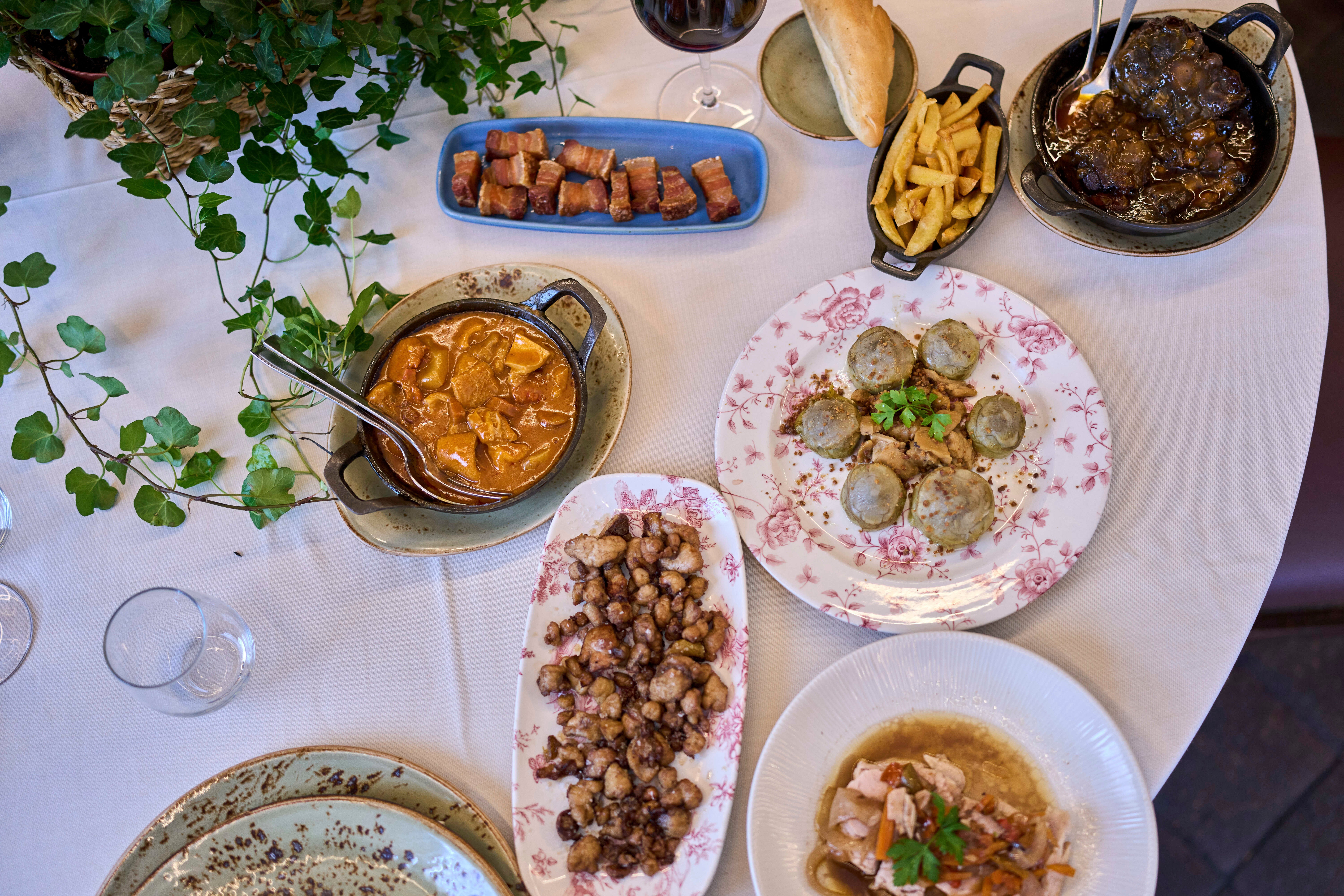 Several dishes from Casa Pedro's menu