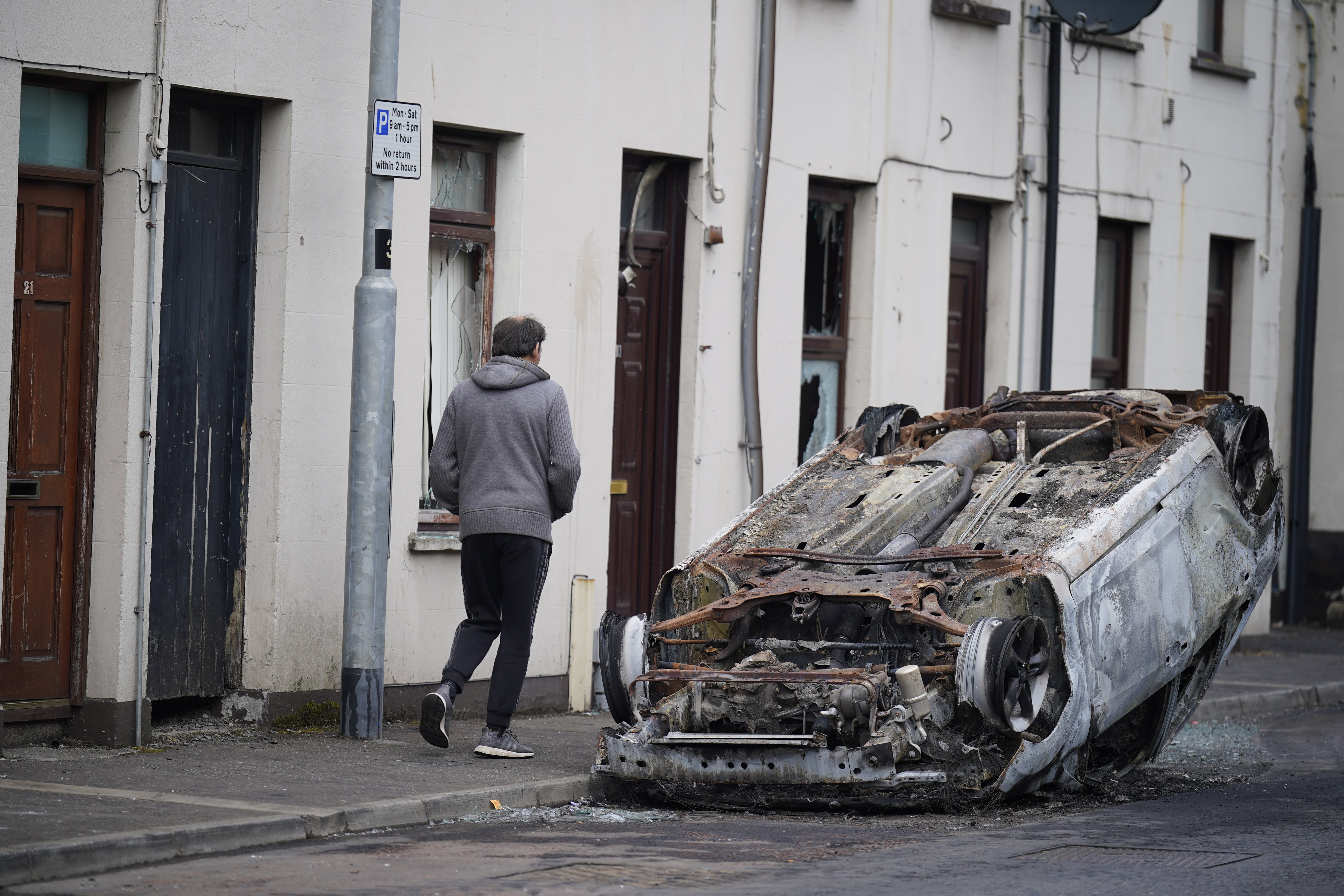 A second night of violence took place in Ballymena