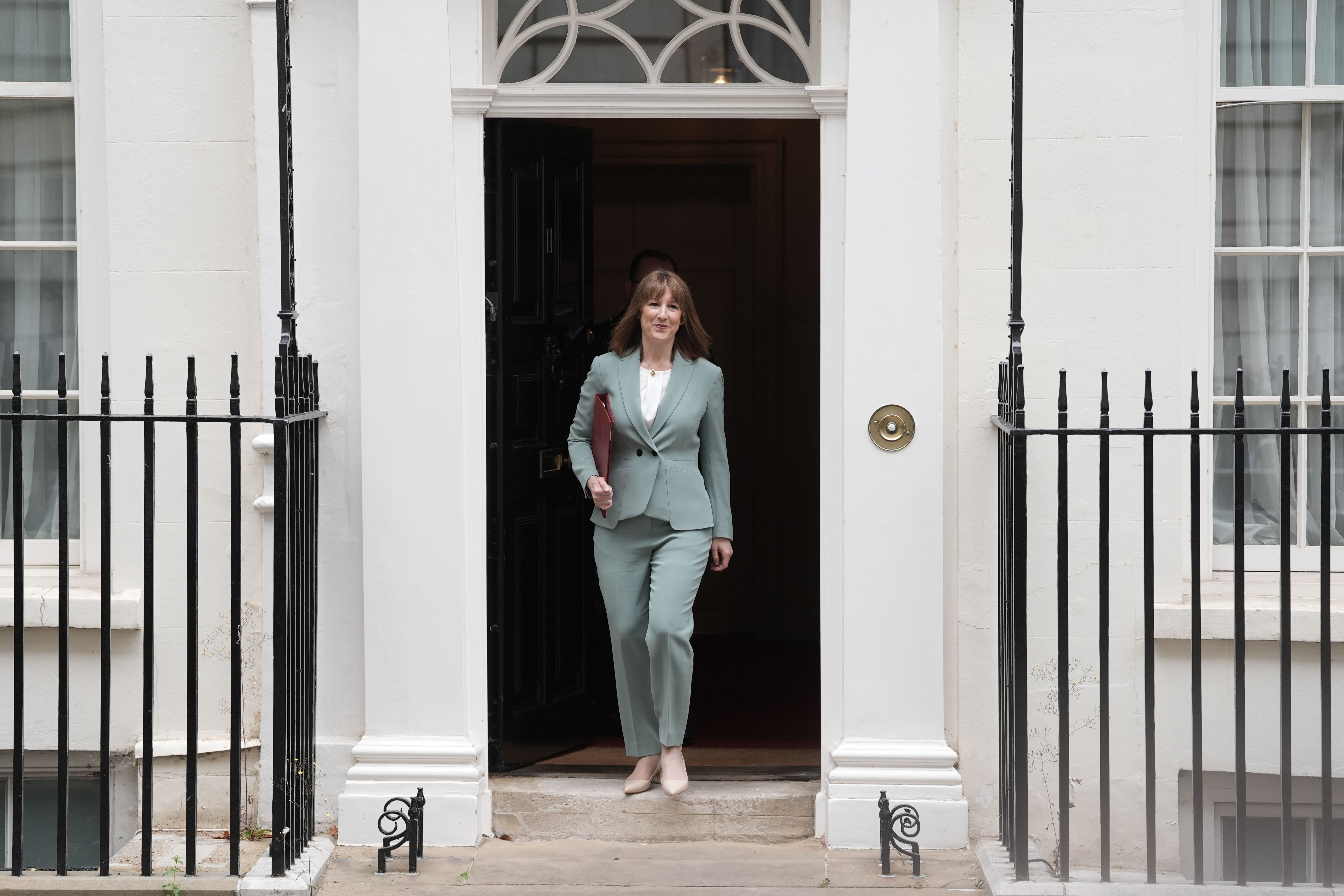 Chancellor Rachel Reeves leaves 11 Downing Street, London, ahead of delivering her spending review in the House of Commons (Stefan Rousseau/PA)