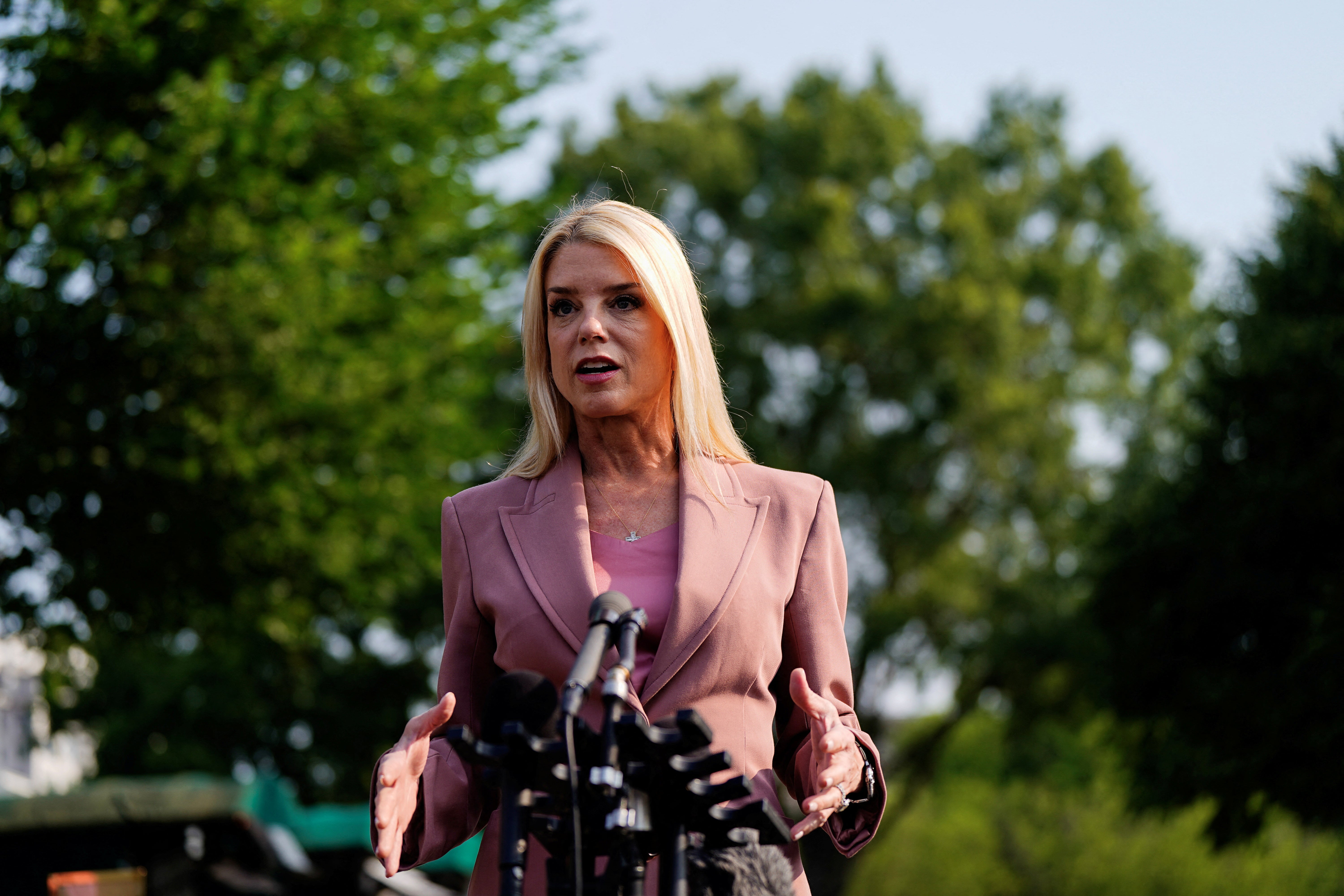 Attorney General Pam Bondi and President Trump have left door open to invoking the Insurrection Act, but have offered few details on exact threshold that would provoke White House to trigger emergency law