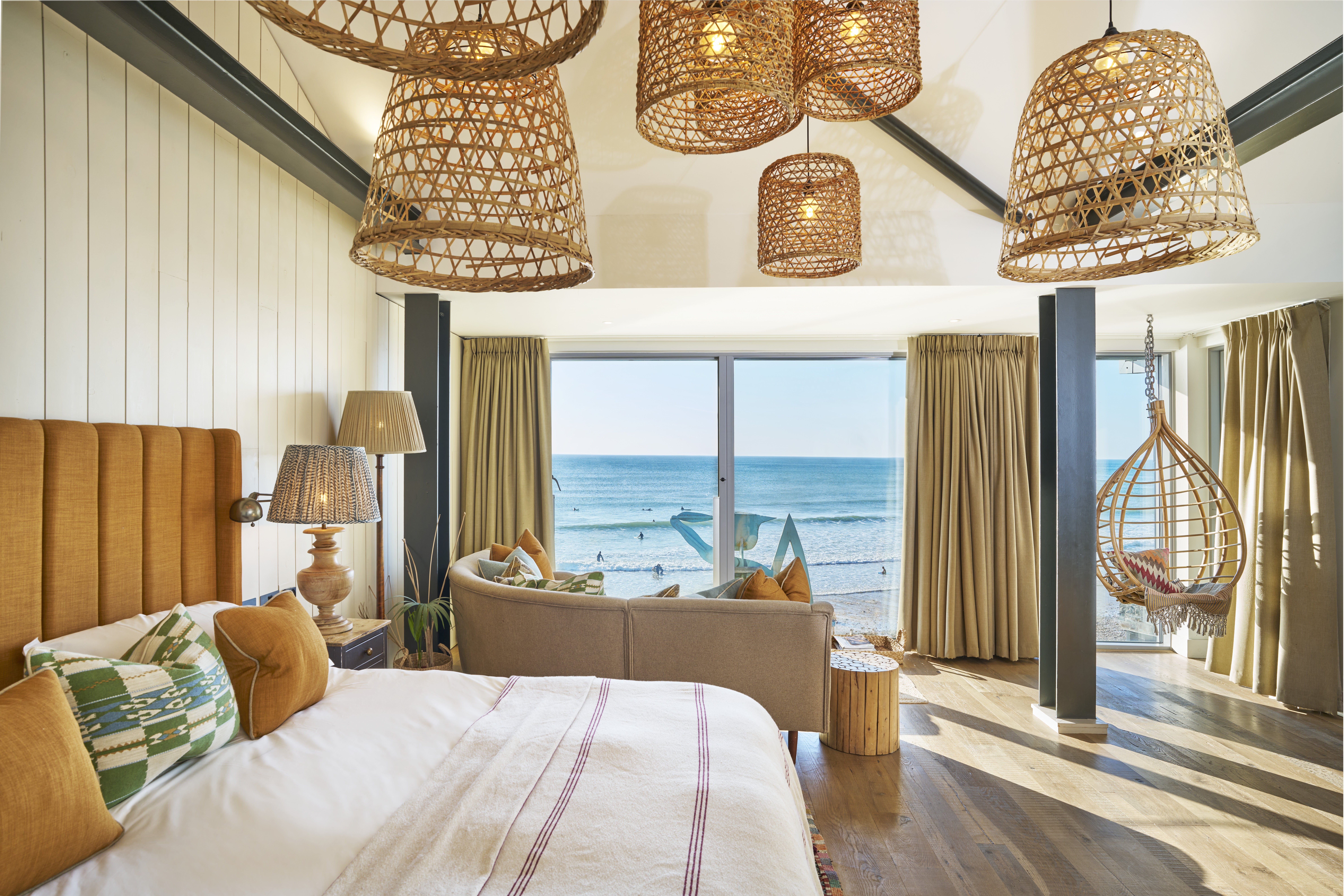 Watergate Bay Hotel in Cornwall is known or its family-friendly vibe, amazing pool and stunning beach views