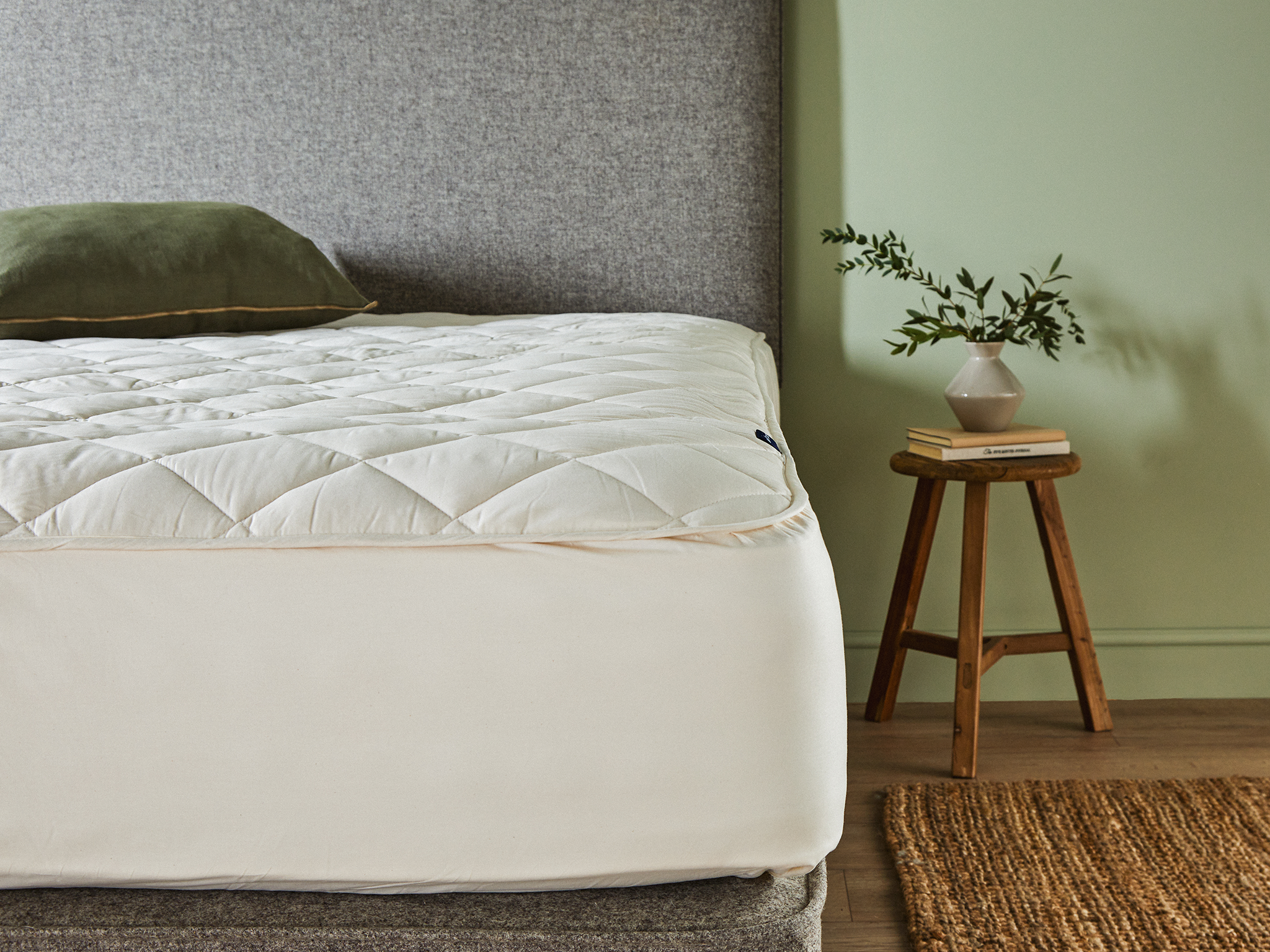 Woolroom organic washable wool mattress protector