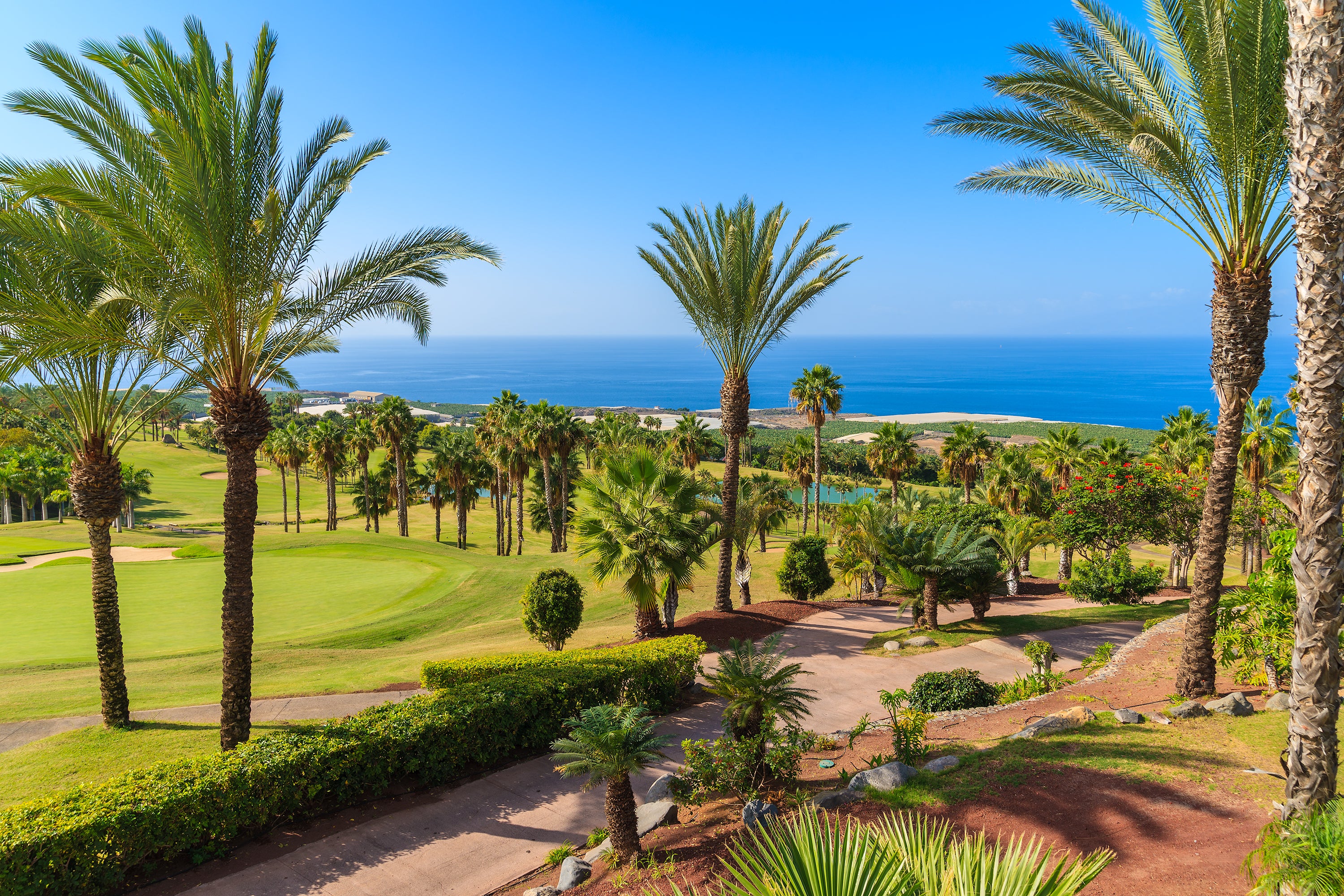 Hotel Royal Garden Villas sits at the edge of the Golf Costa Adeje course (not exact photo)