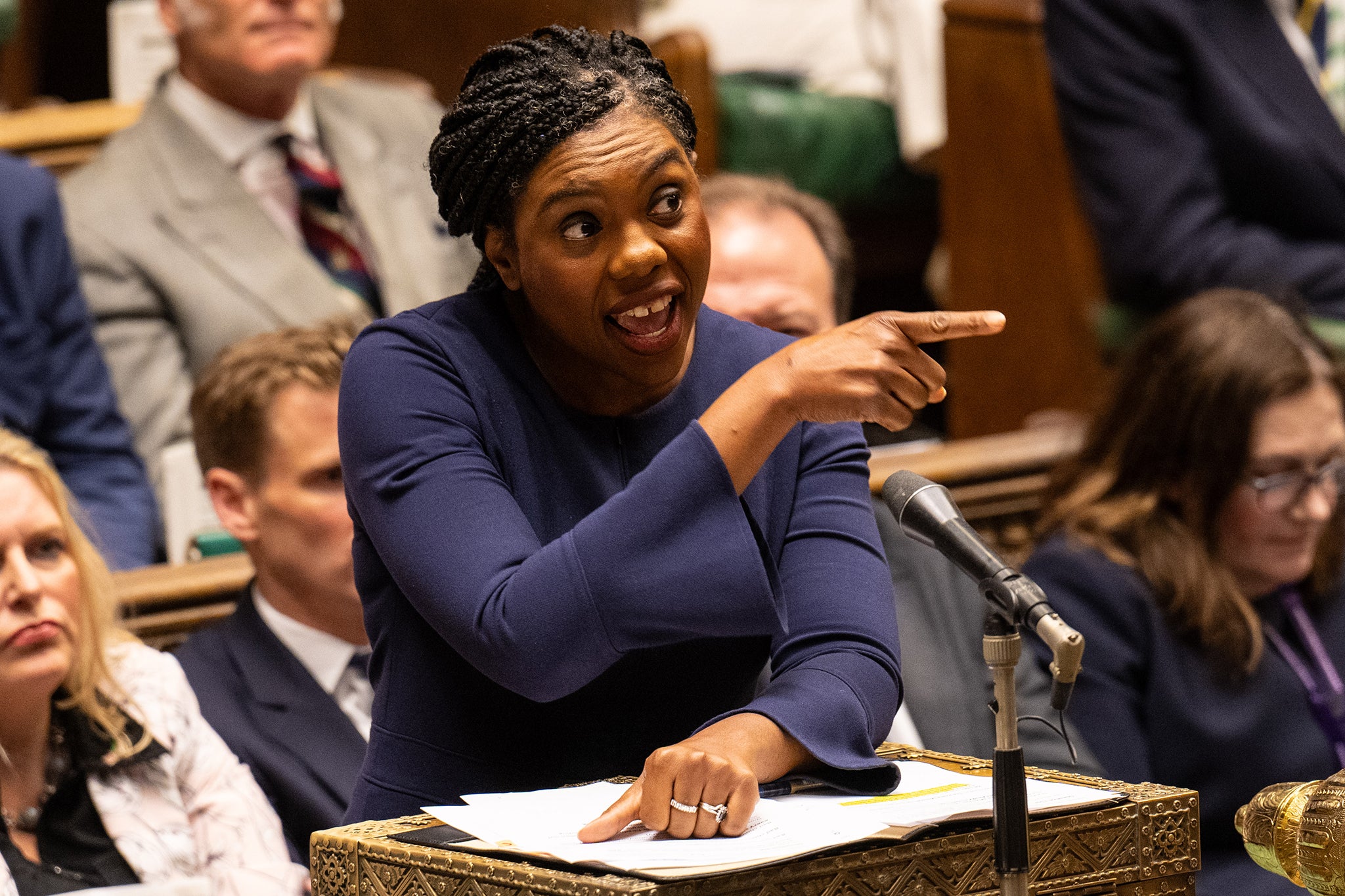 Conservative leader Kemi Badenoch said she did not have an issue with people leaving for Reform UK