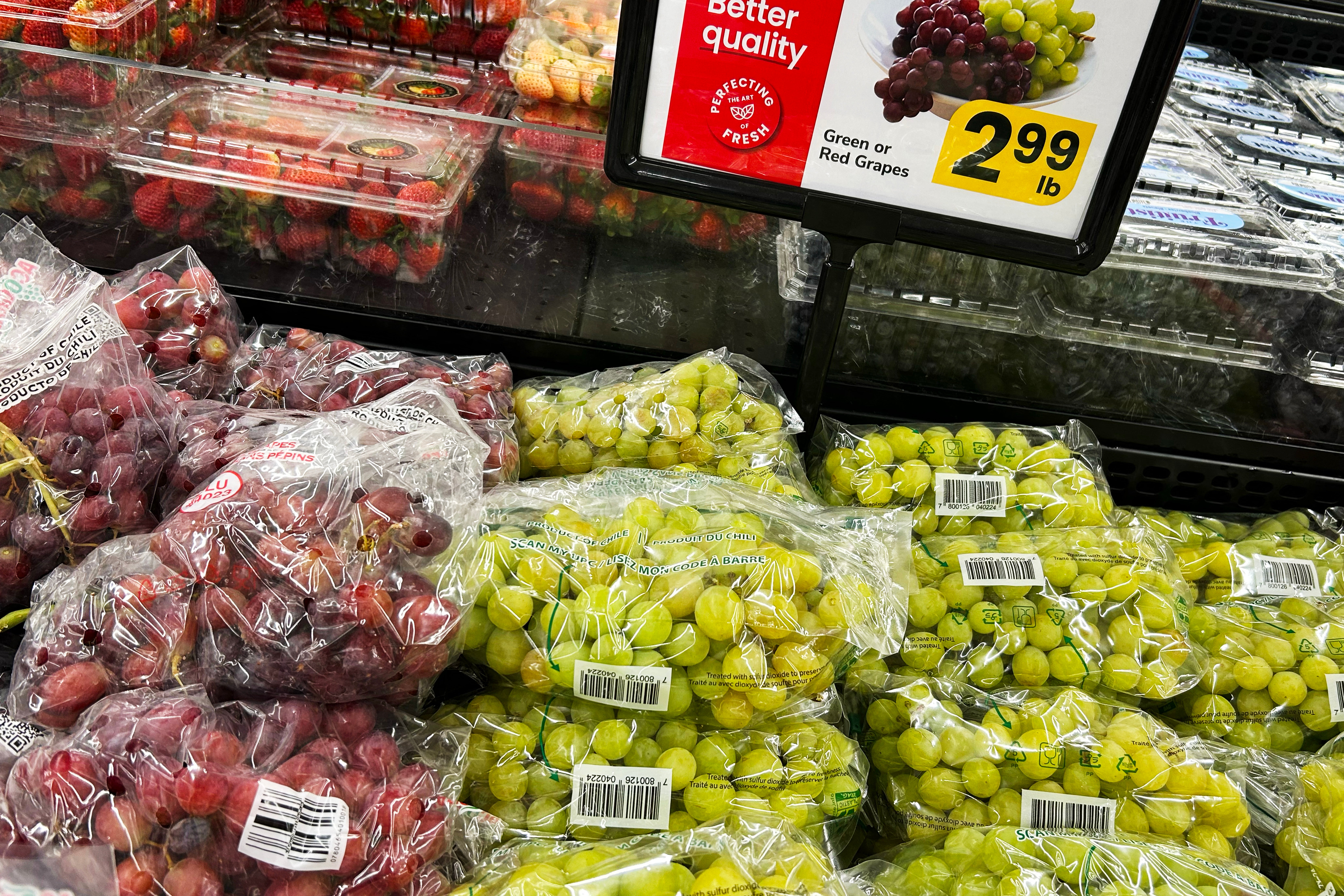 Previously, more than 96 percent of grapes tested positive for pesticide residues. This is also an issue abroad